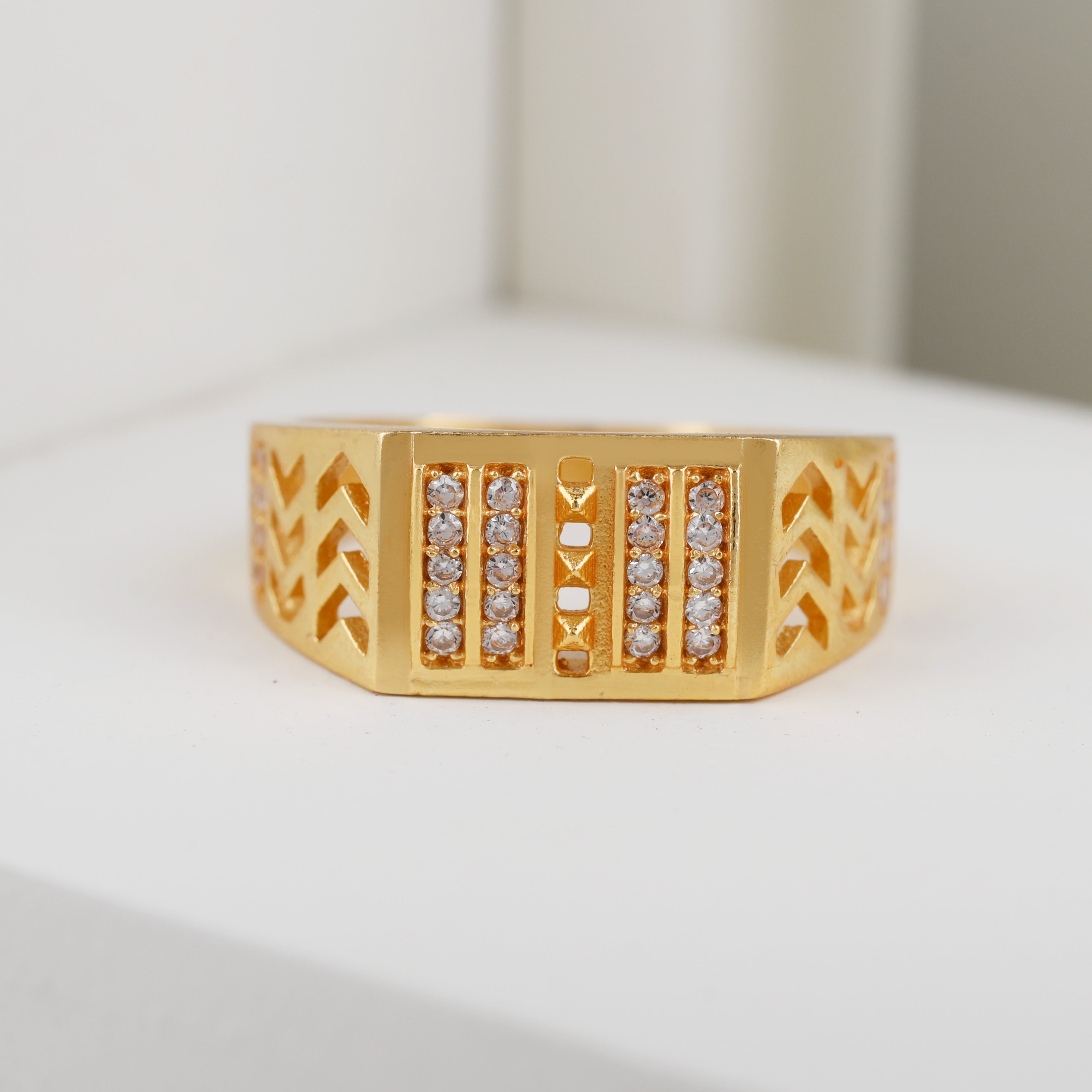 1 Gram Gold Plated Glamorous Design Ring-33