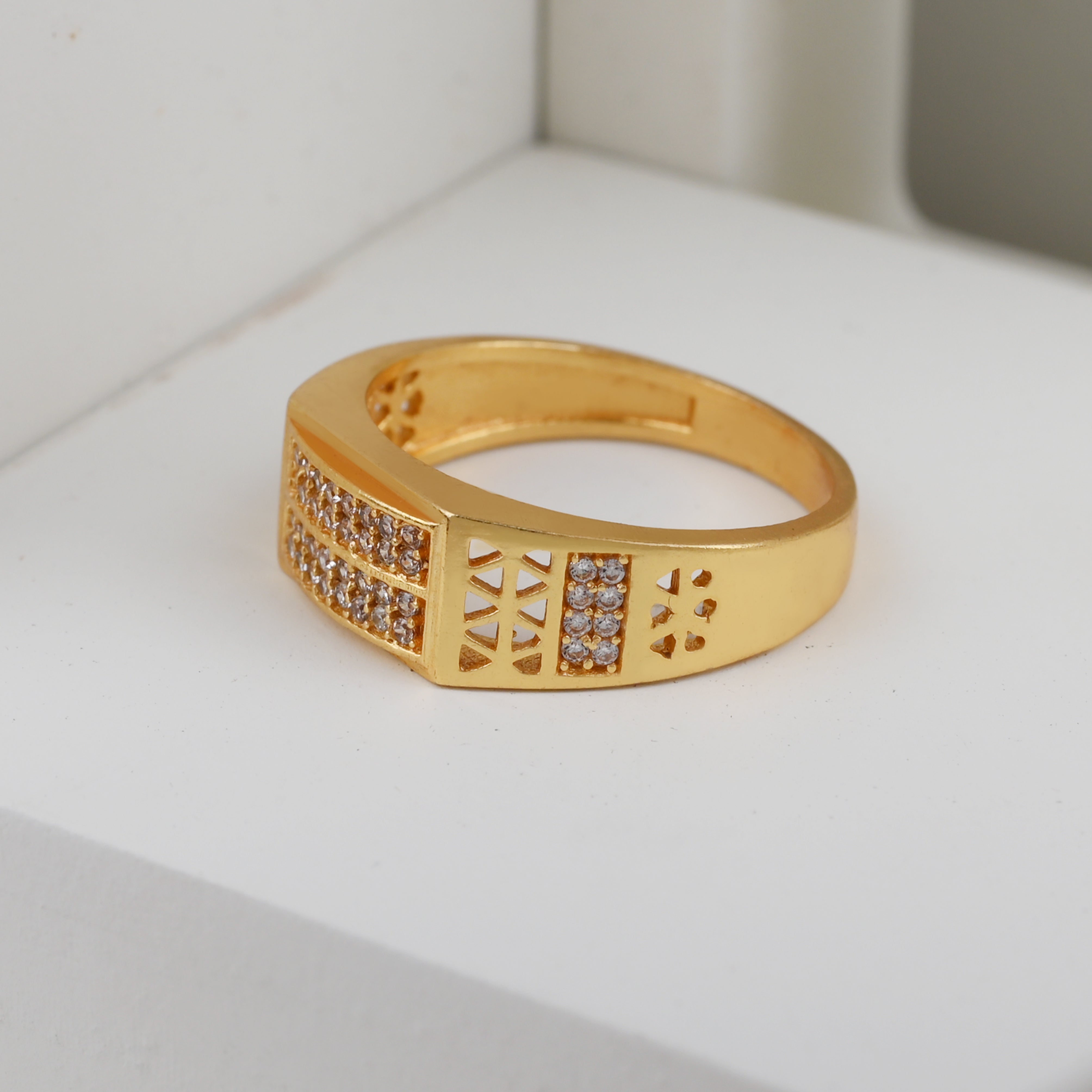 1 Gram Gold Plated Glamorous Design Ring-34