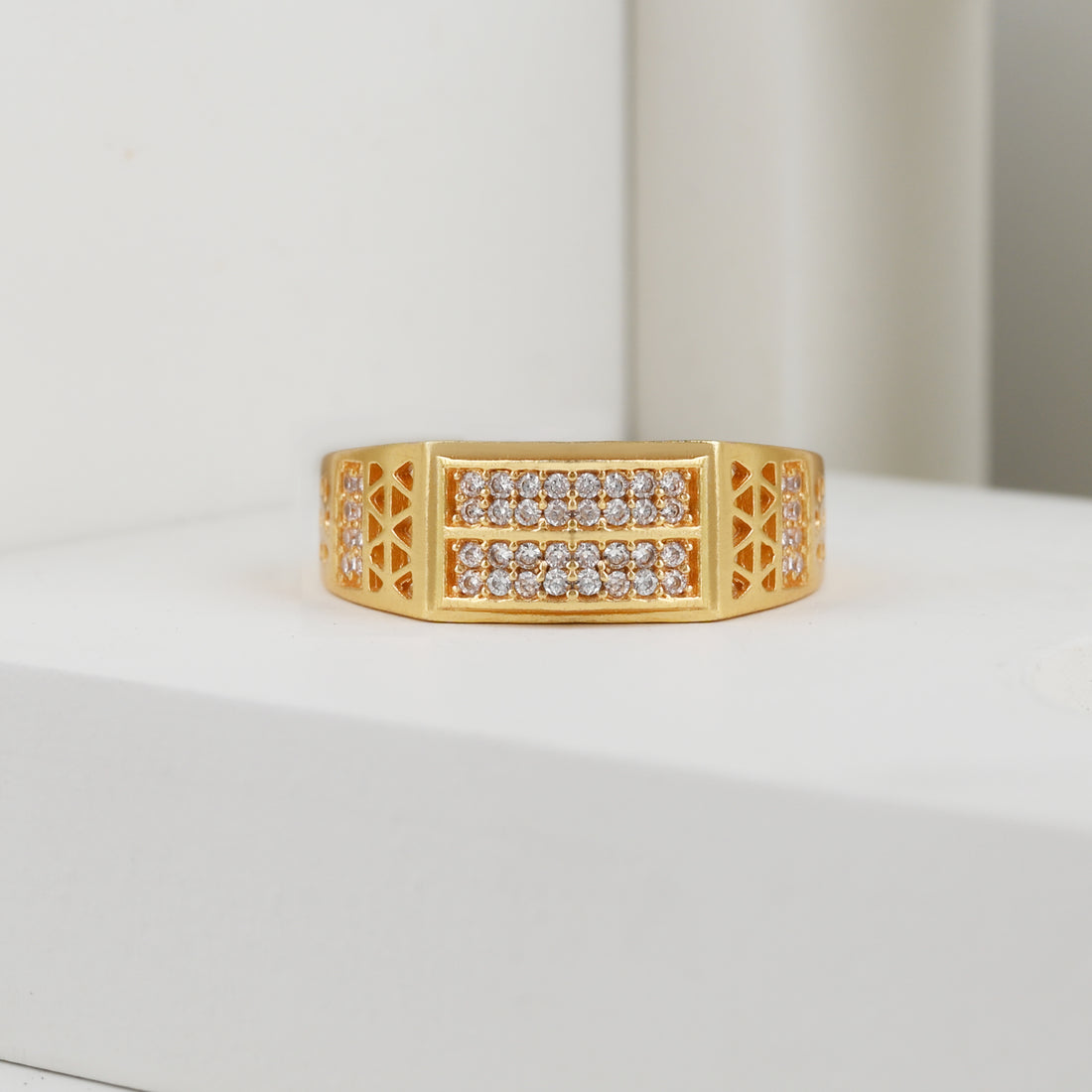 1 Gram Gold Plated Glamorous Design Ring-34