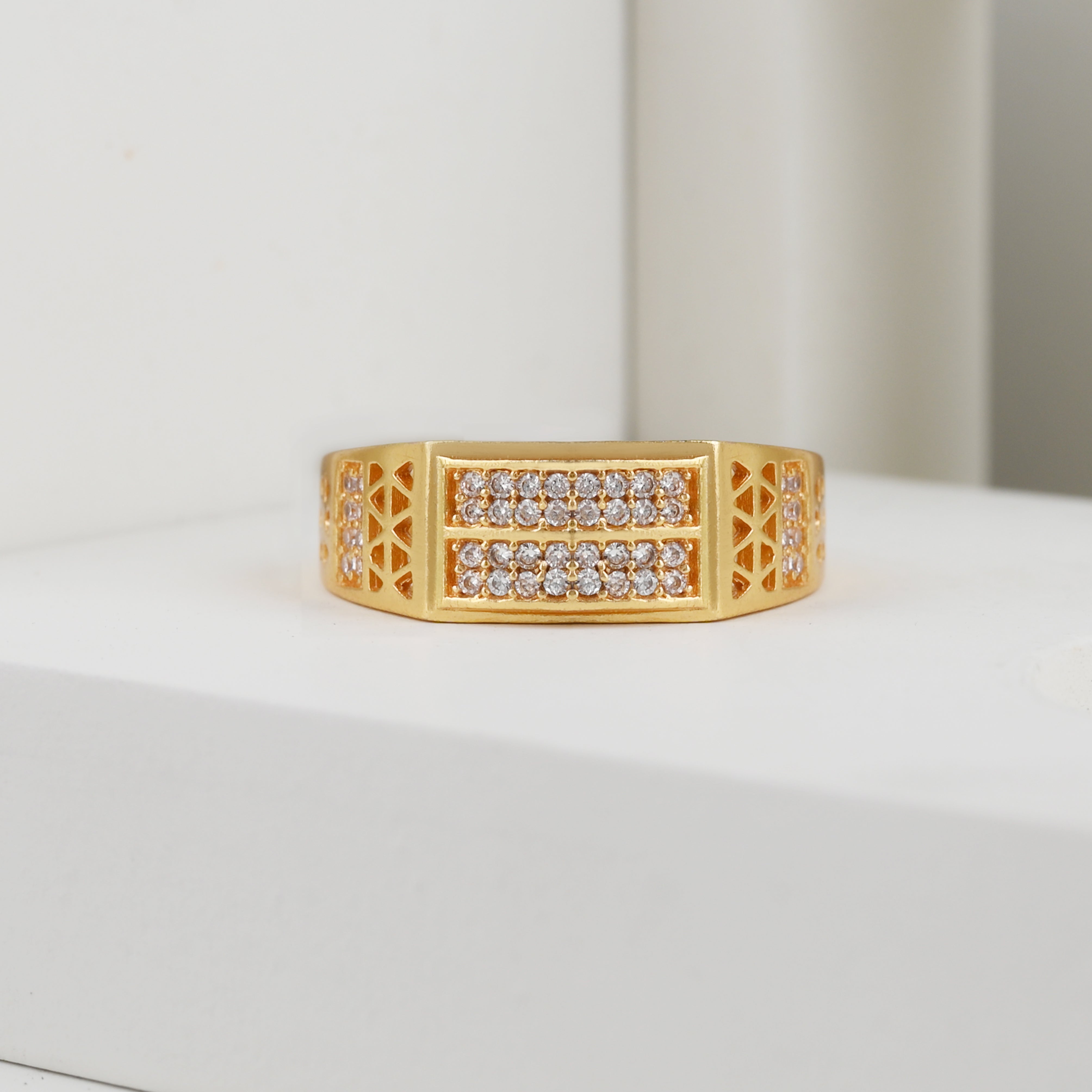 1 Gram Gold Plated Glamorous Design Ring-34