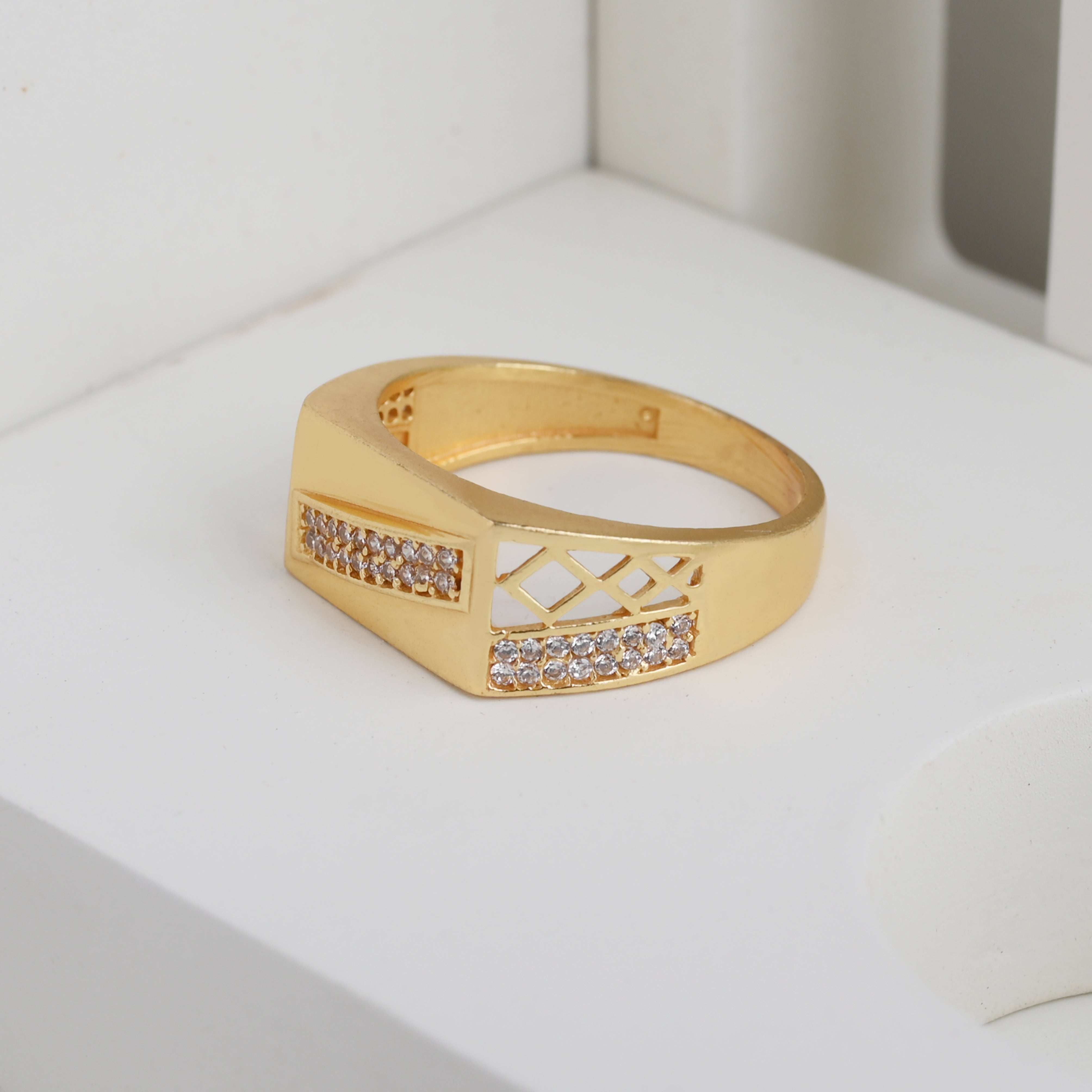 1 Gram Gold Plated Glamorous Design Ring-35