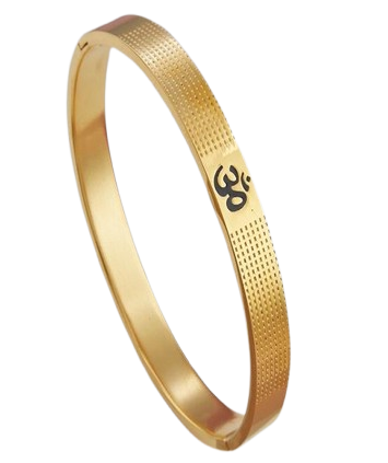Om Crest Band Bracelet Kada