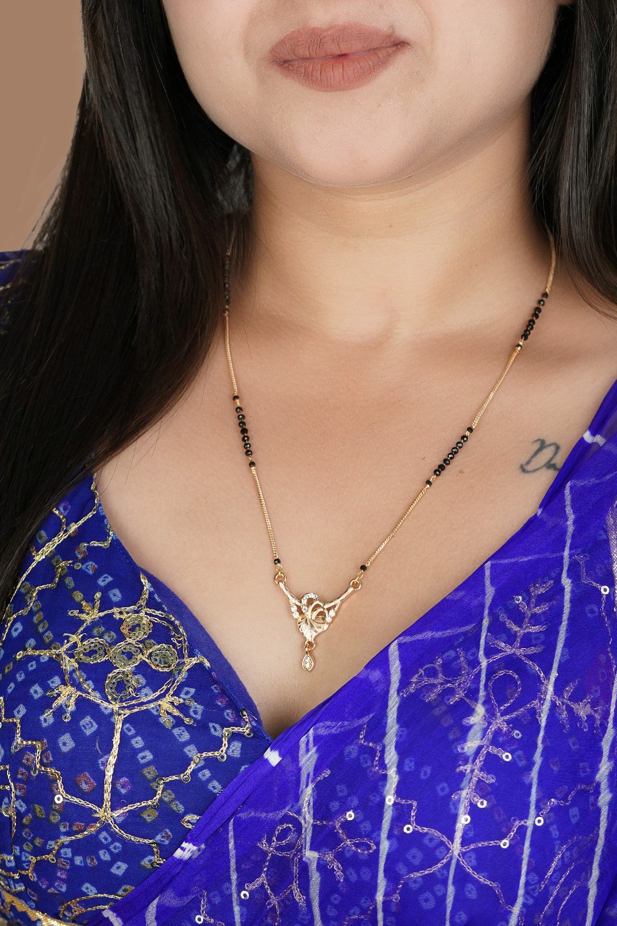 18 Inch one gram gold-plated Mangalsutra