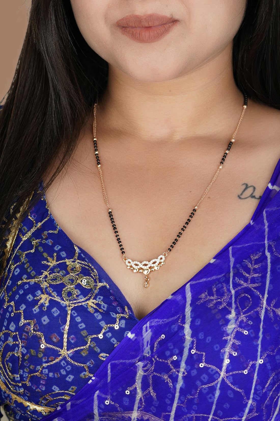 Radial Shimmer Diamond Mangalsutra