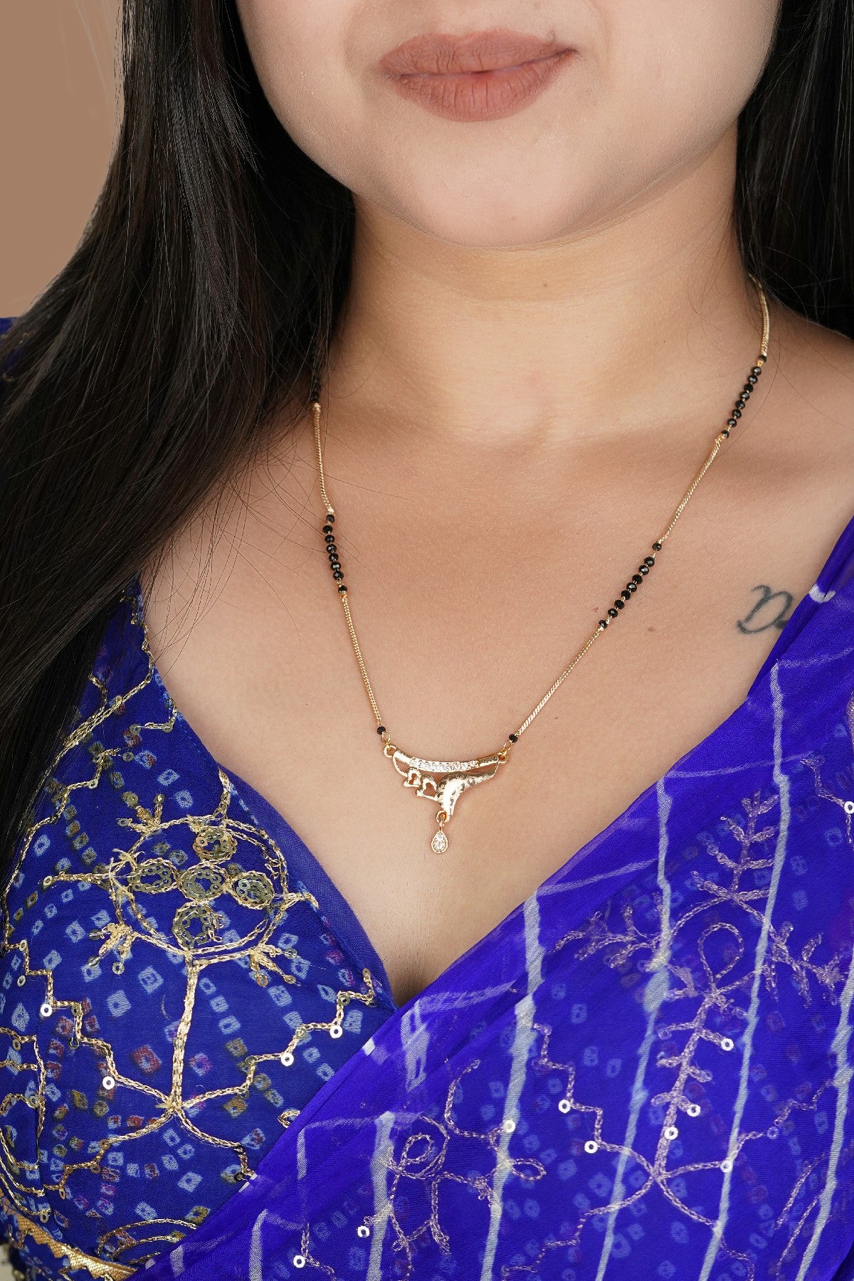 Minimal Diamond Mangalsutra