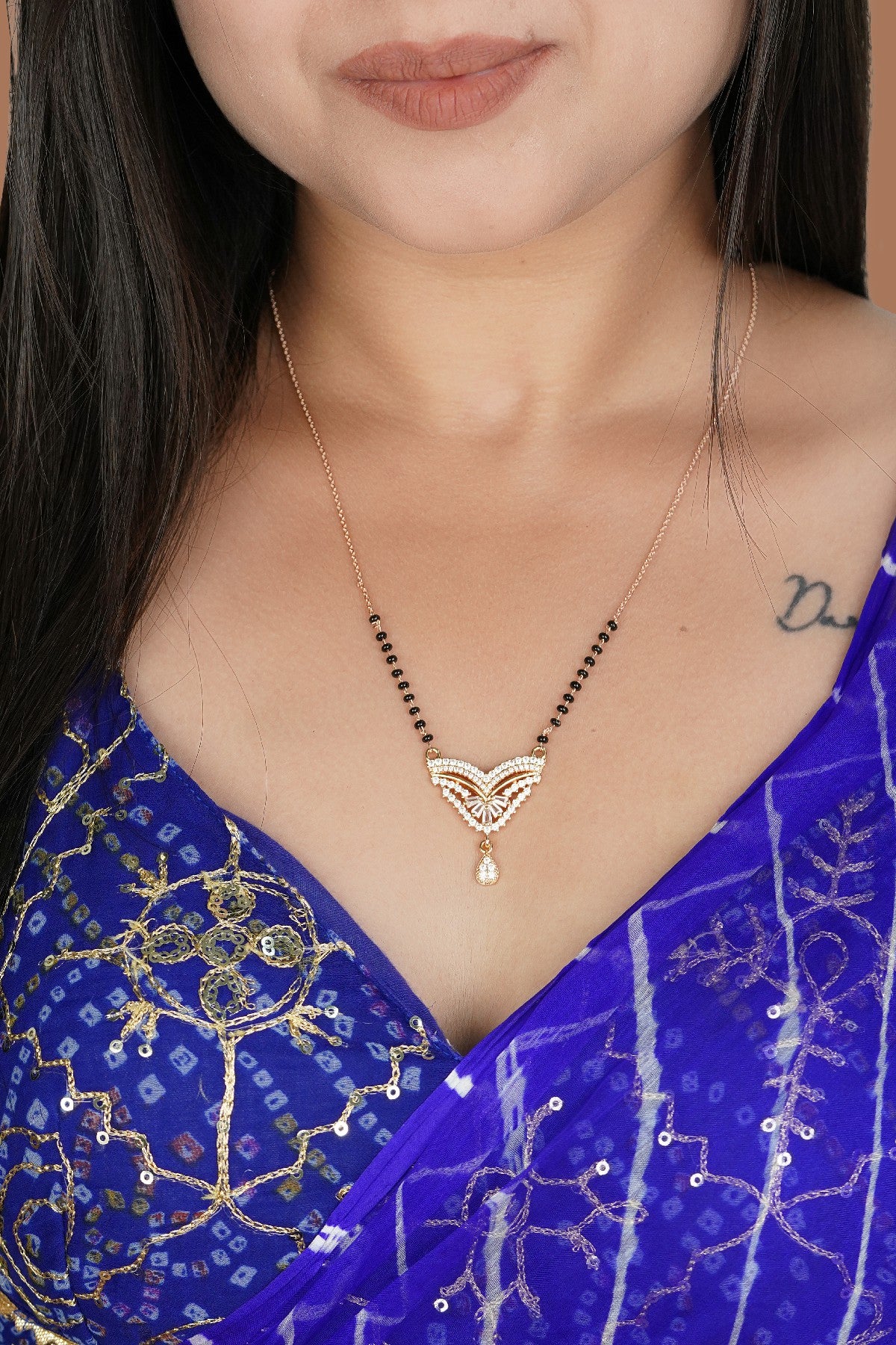 Imperial Floral Diamond Mangalsutra