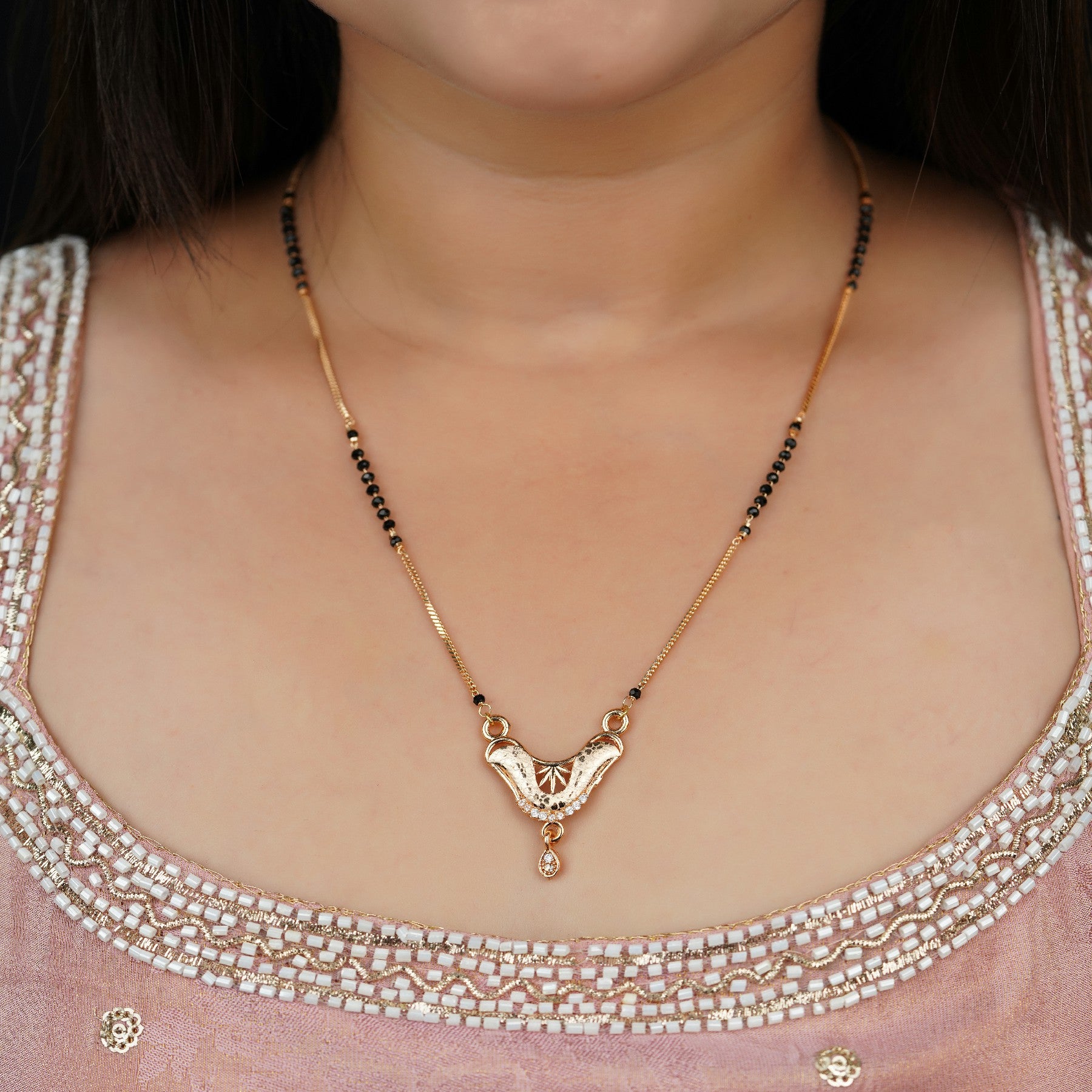 Serenade Shine Gold and Diamond Mangalsutra