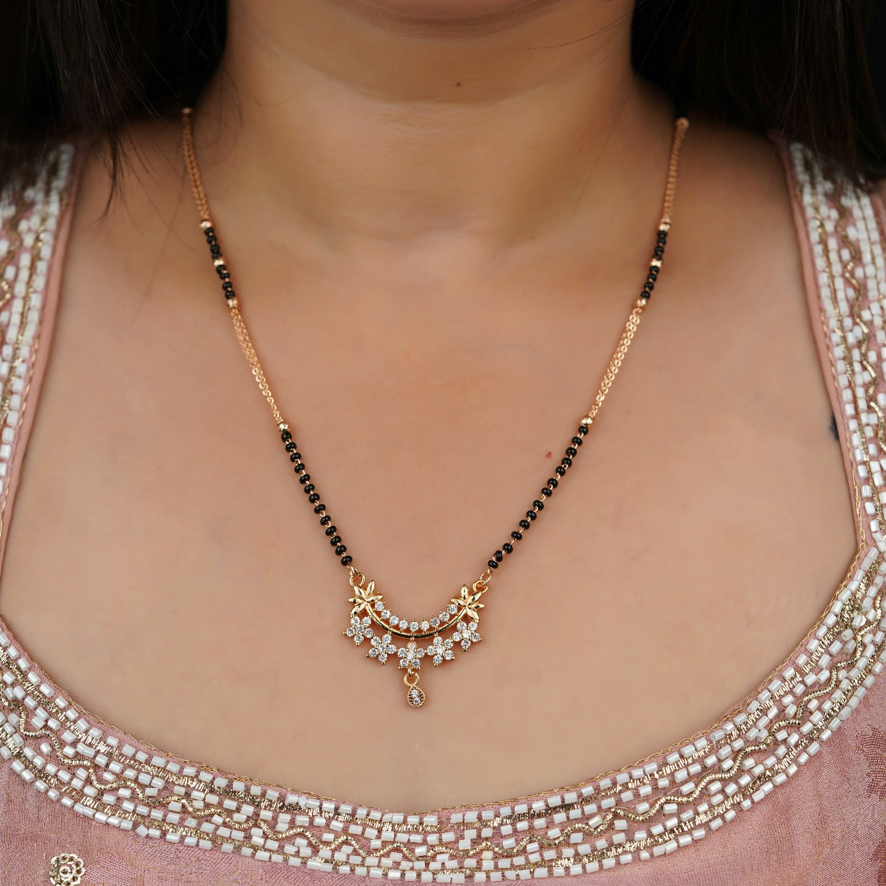 Impressive Starry Diamond Mangalsutra