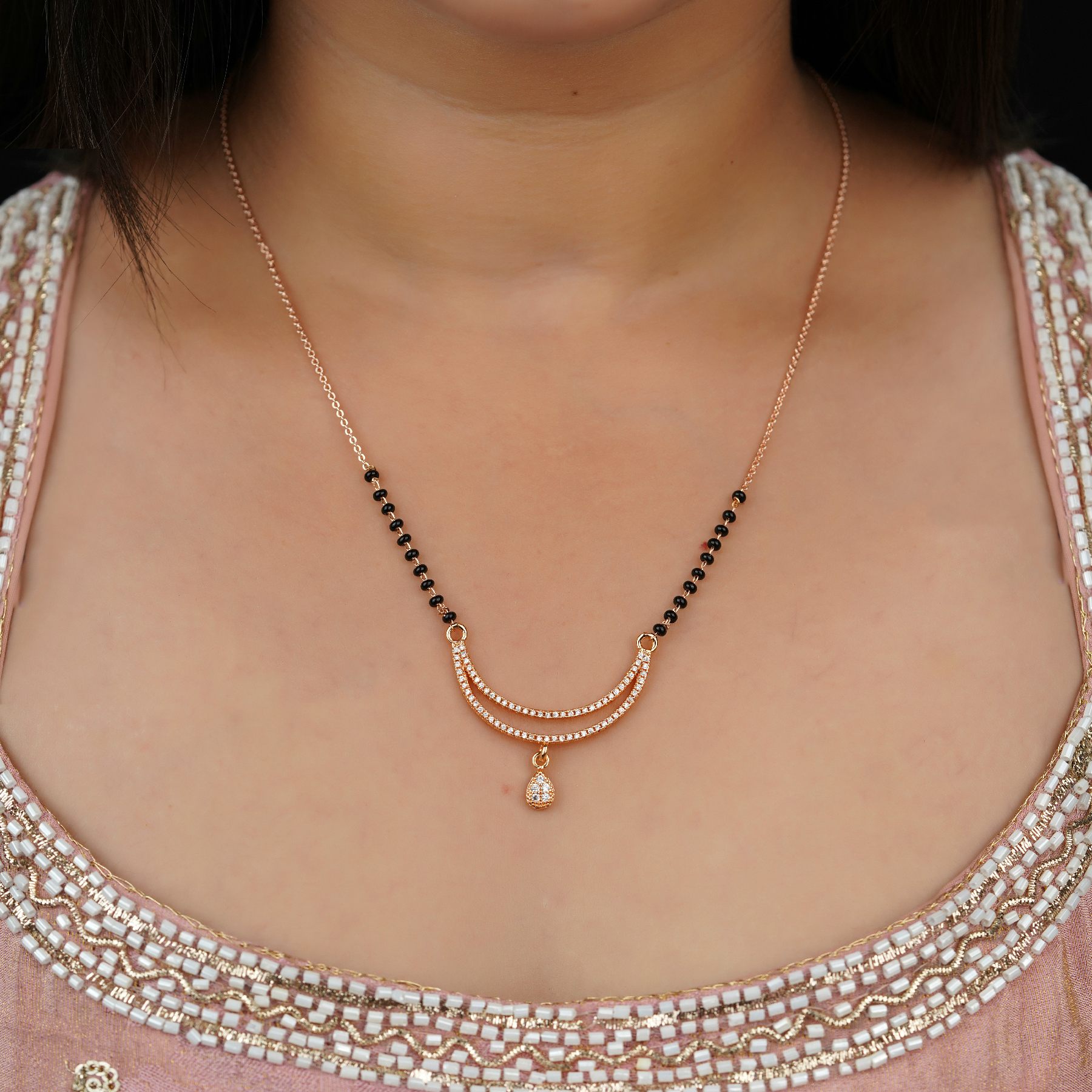 Striking Diamond Mangalsutra