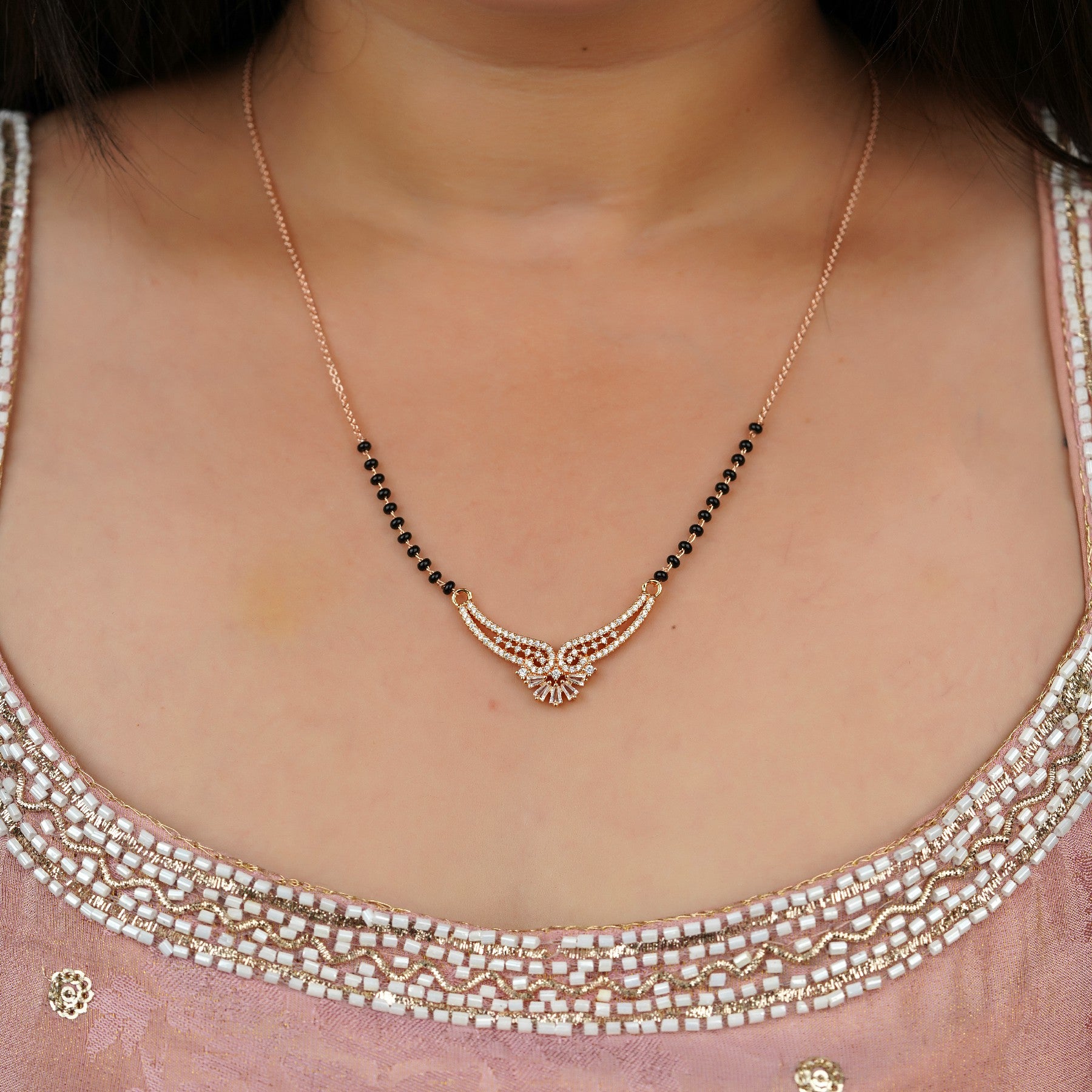 Pretty Spark Diamond Mangalsutra
