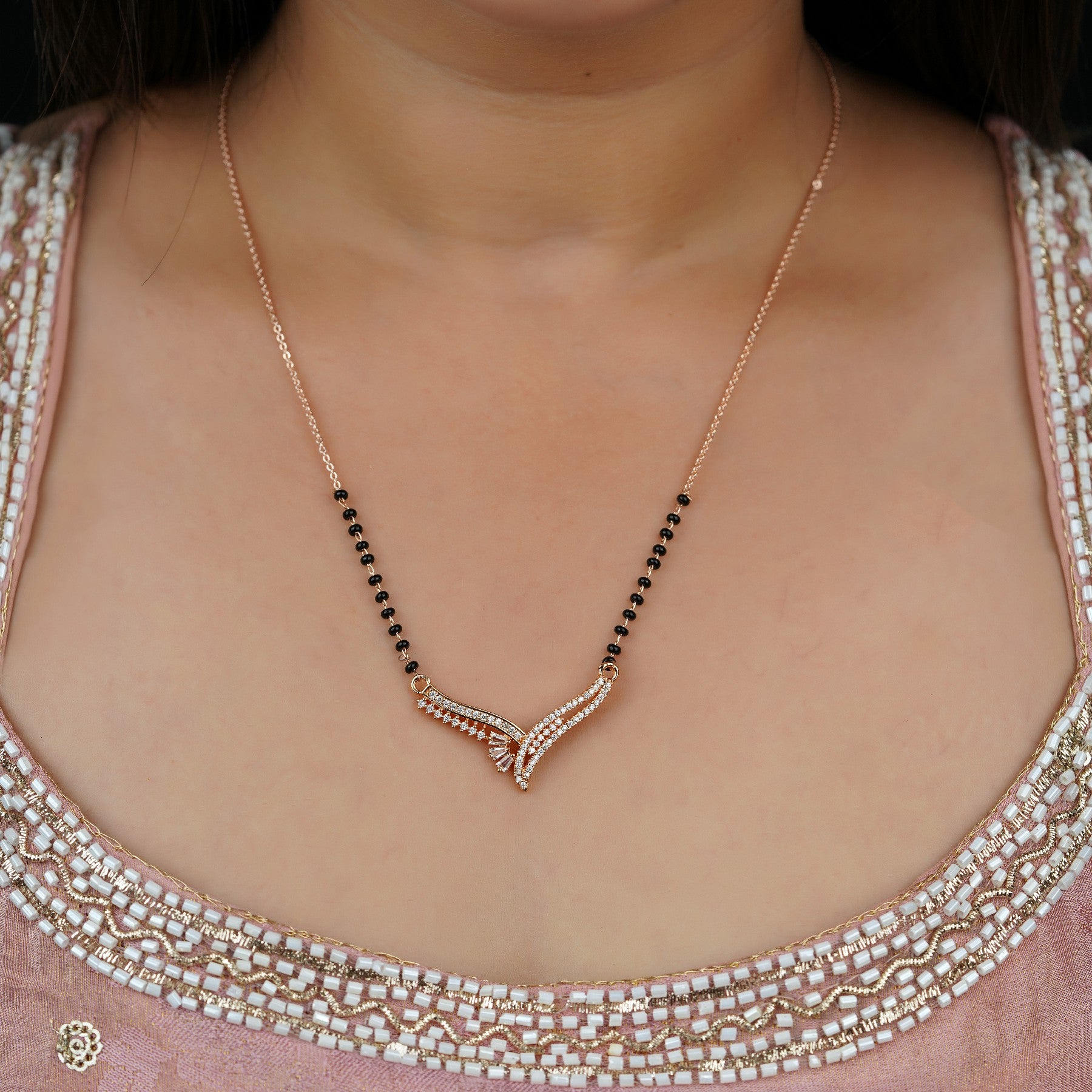 Eternal Flame Diamond Mangalsutra