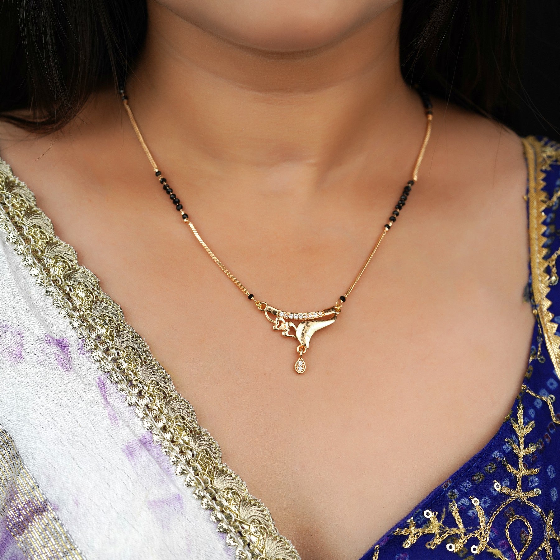 Minimal Diamond Mangalsutra