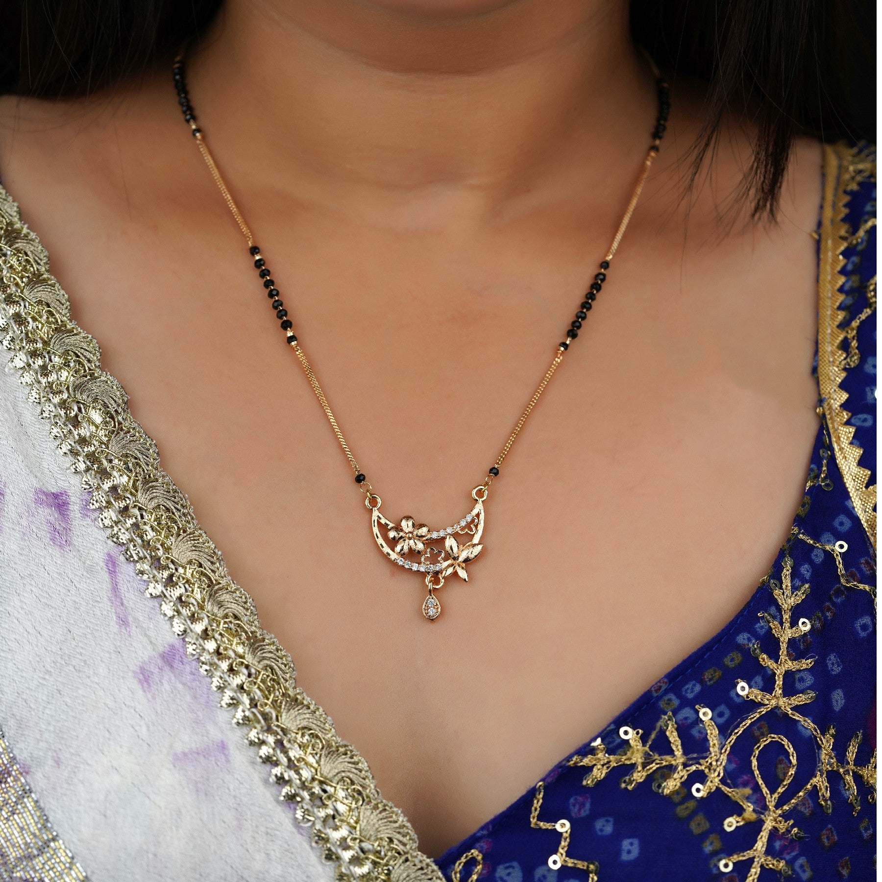 Floral Elegance Mangalsutra