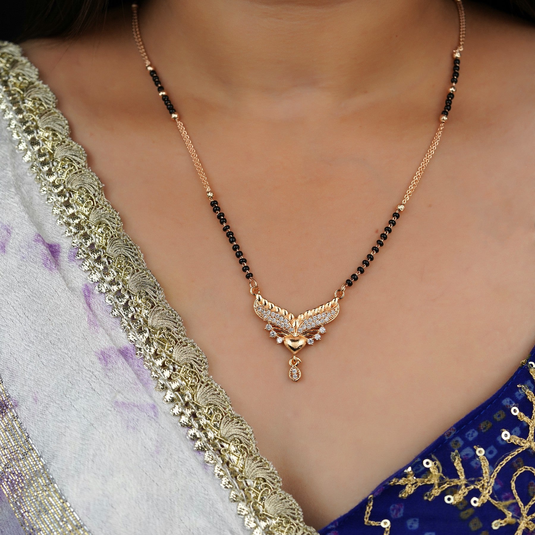 Modern Fancy Diamond Mangalsutra