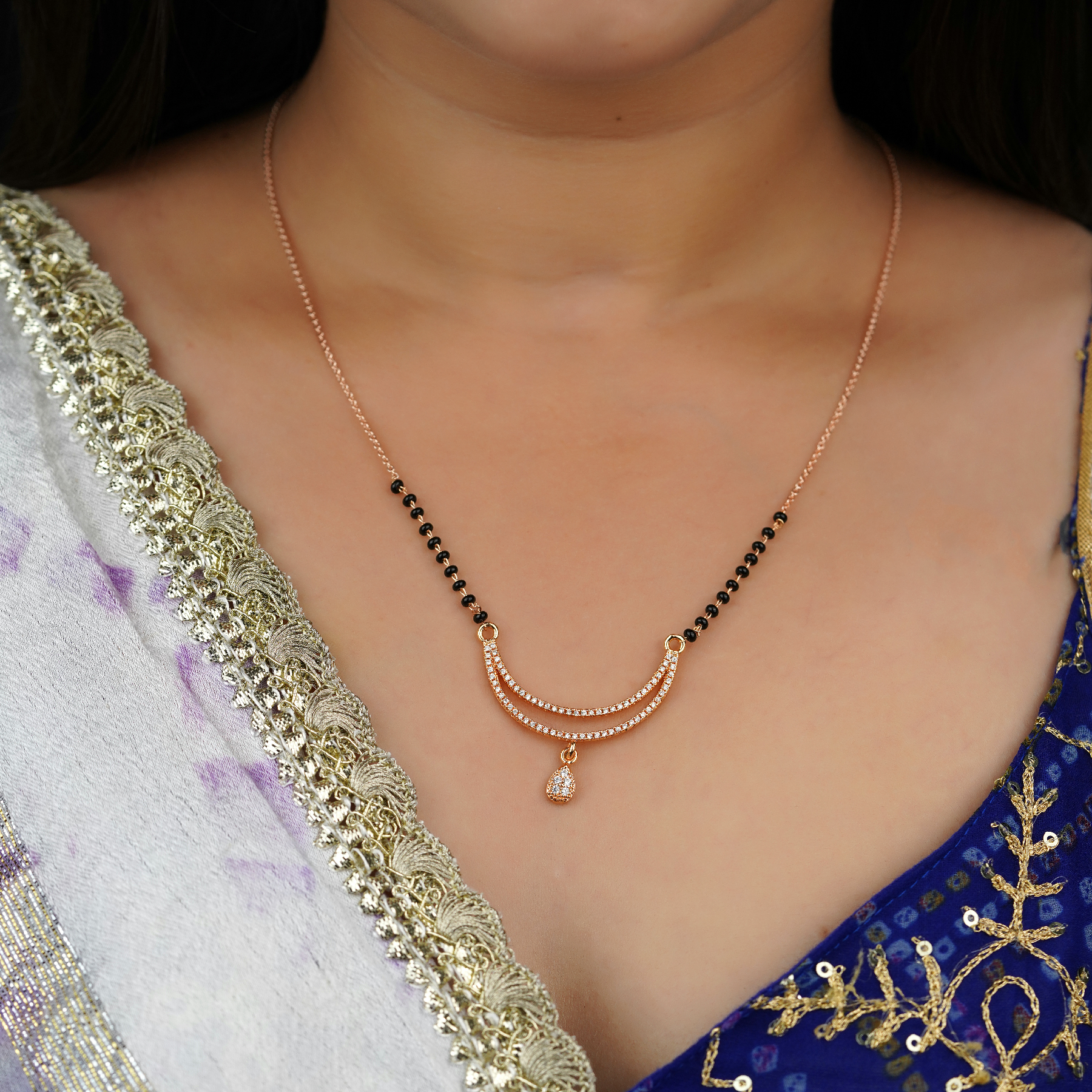 Striking Diamond Mangalsutra