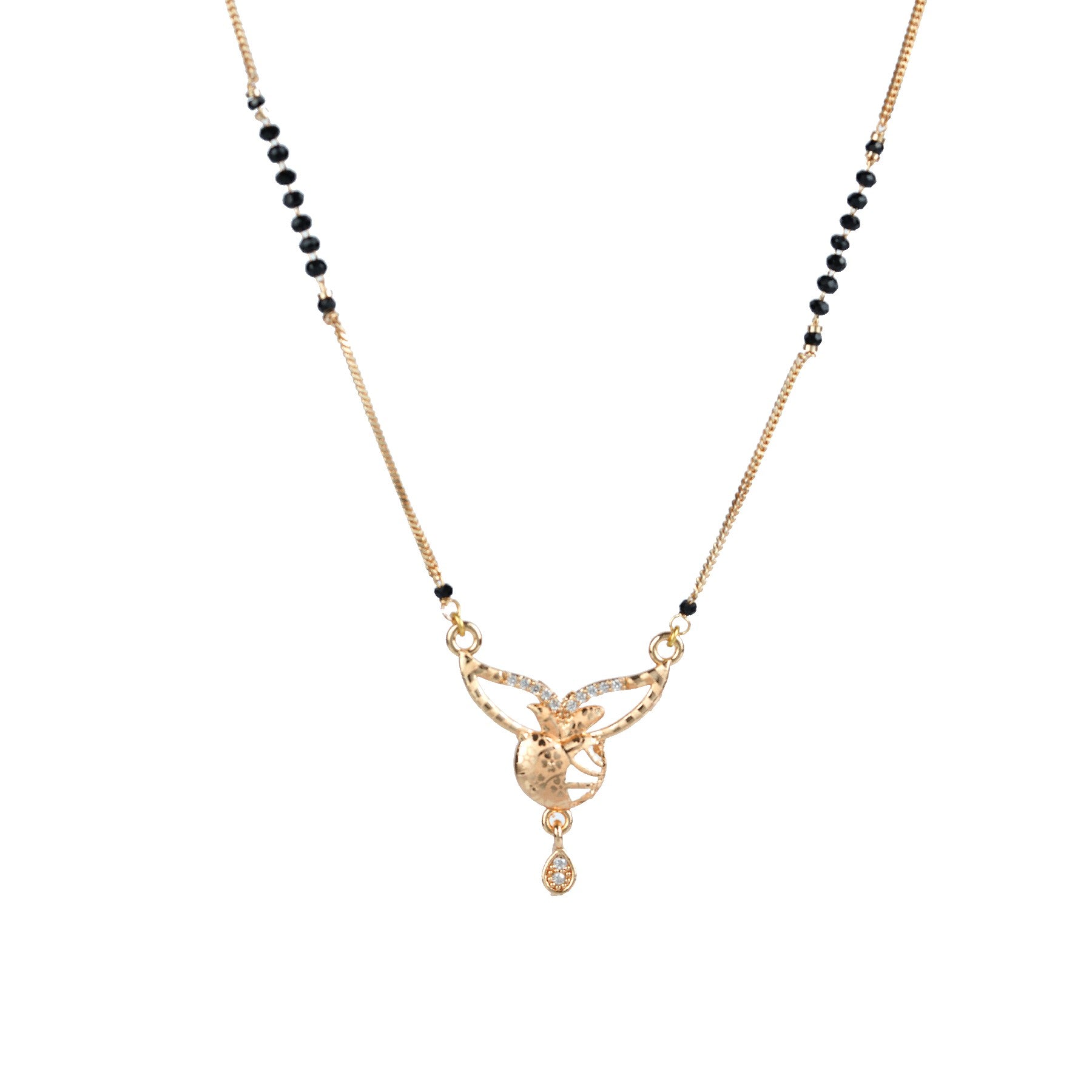 Delicate Flutter Diamond Mangalsutra