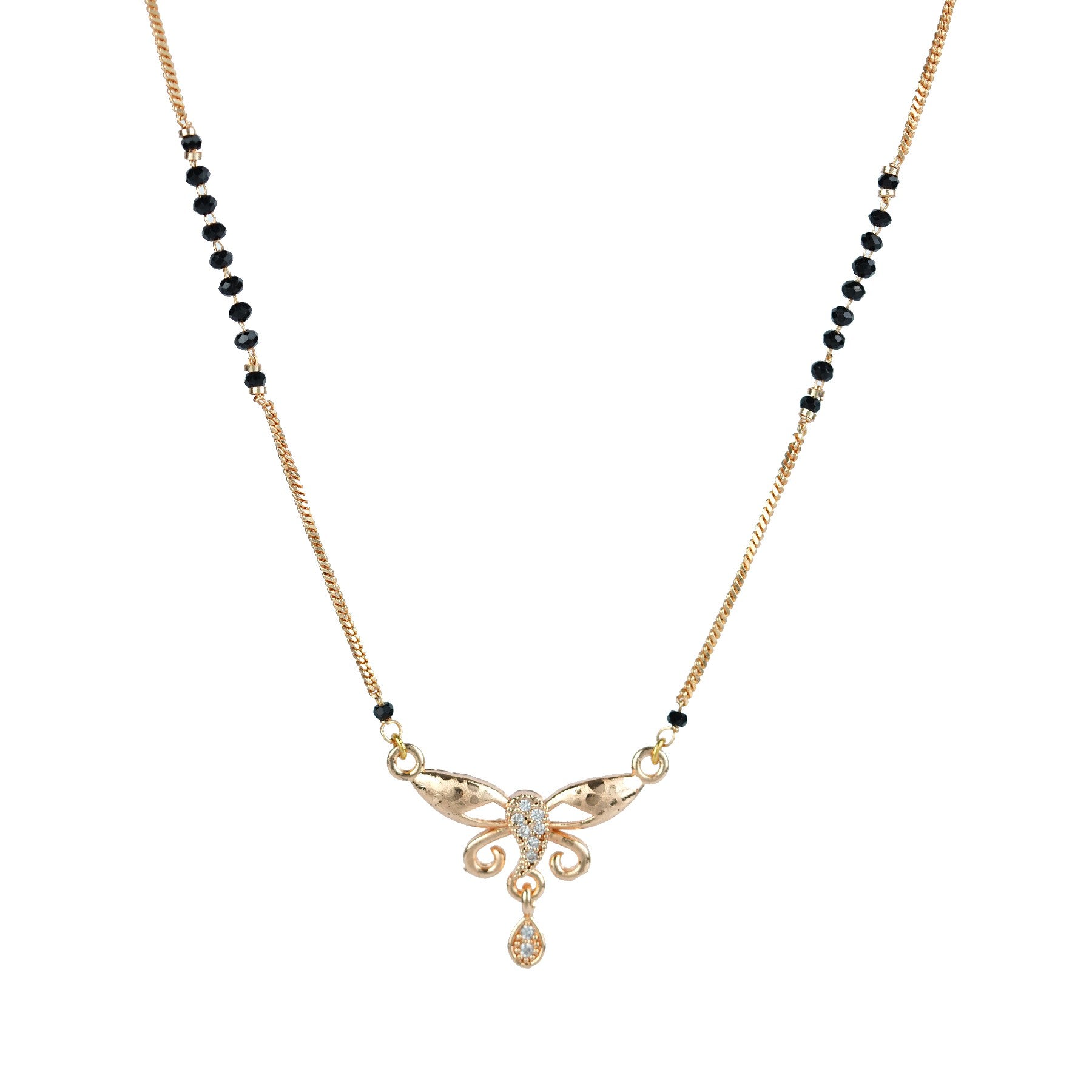 Delicate Butterfly Diamond Mangalsutra
