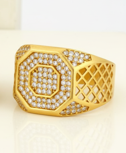 1 Gram Gold Plated Glamorous Design Ring-80