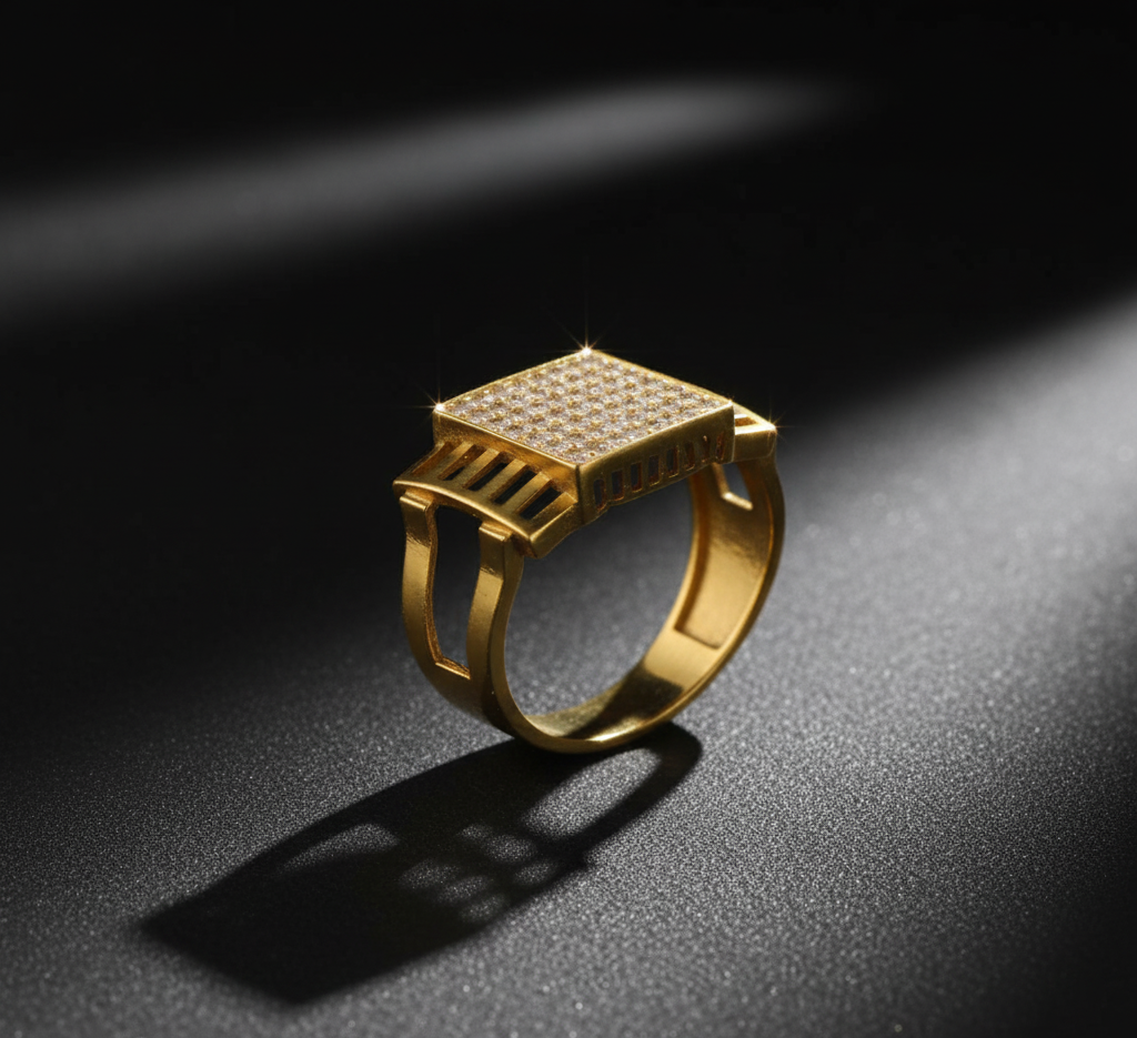 1 Gram Gold Plated Glamorous Design Ring-76
