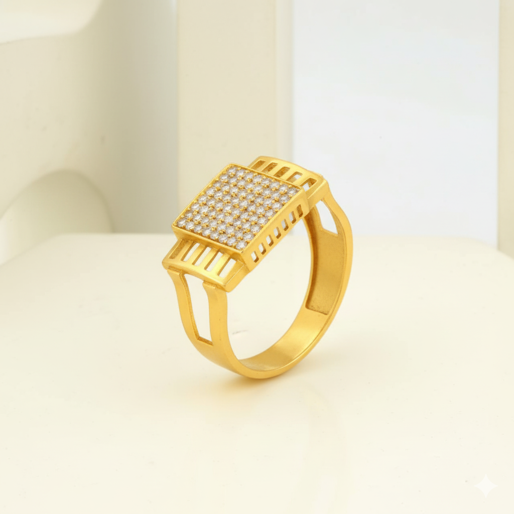 1 Gram Gold Plated Glamorous Design Ring-76