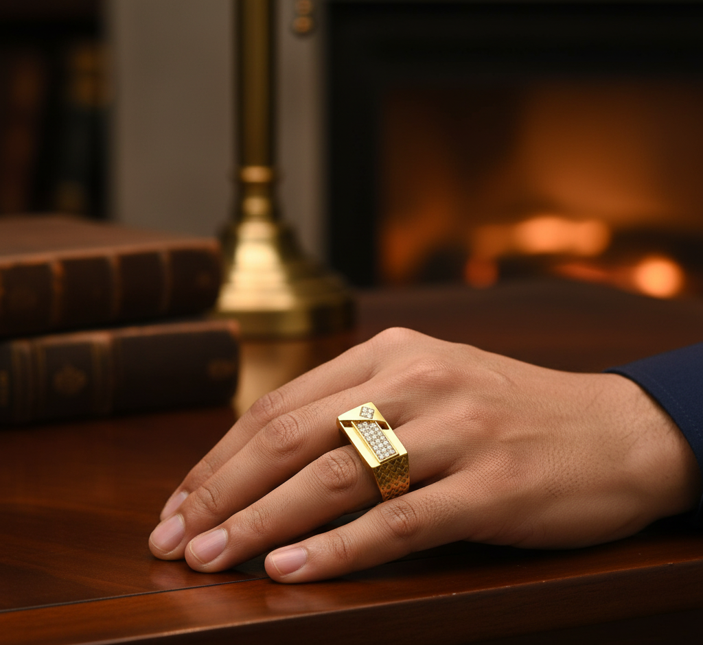 1 Gram Gold Plated Glamorous Design Ring-81