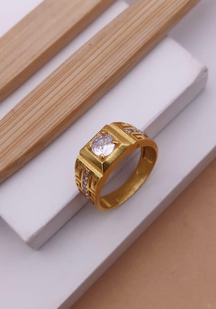 1 Gram Gold Forming Streamlined Design Superior Quality Ring-58
