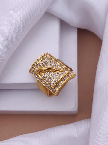 1 Gram Gold Forming Jaguar Design Superior Quality Ring