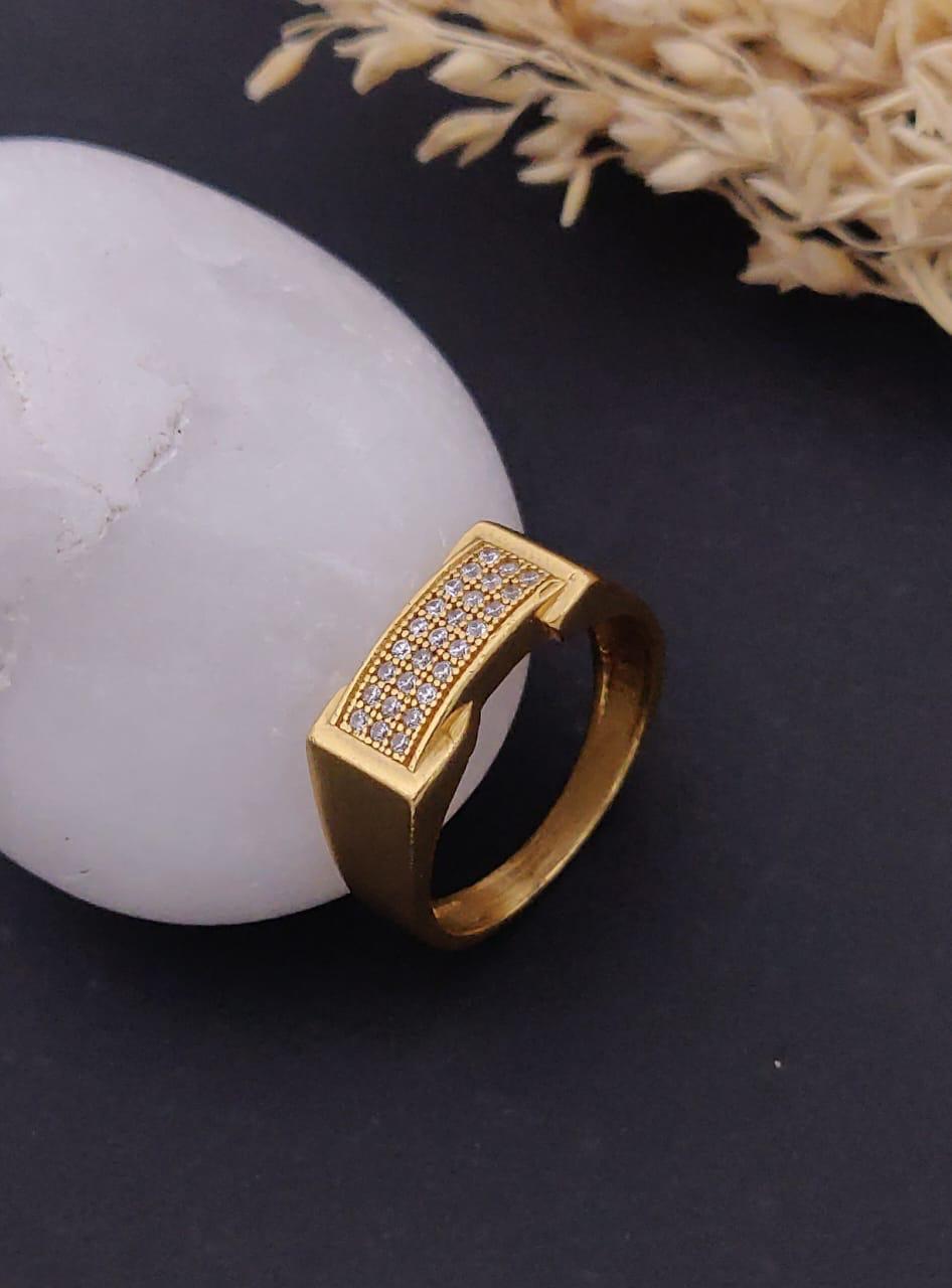 1 Gram Gold Forming Streamlined Design Superior Quality Ring-3