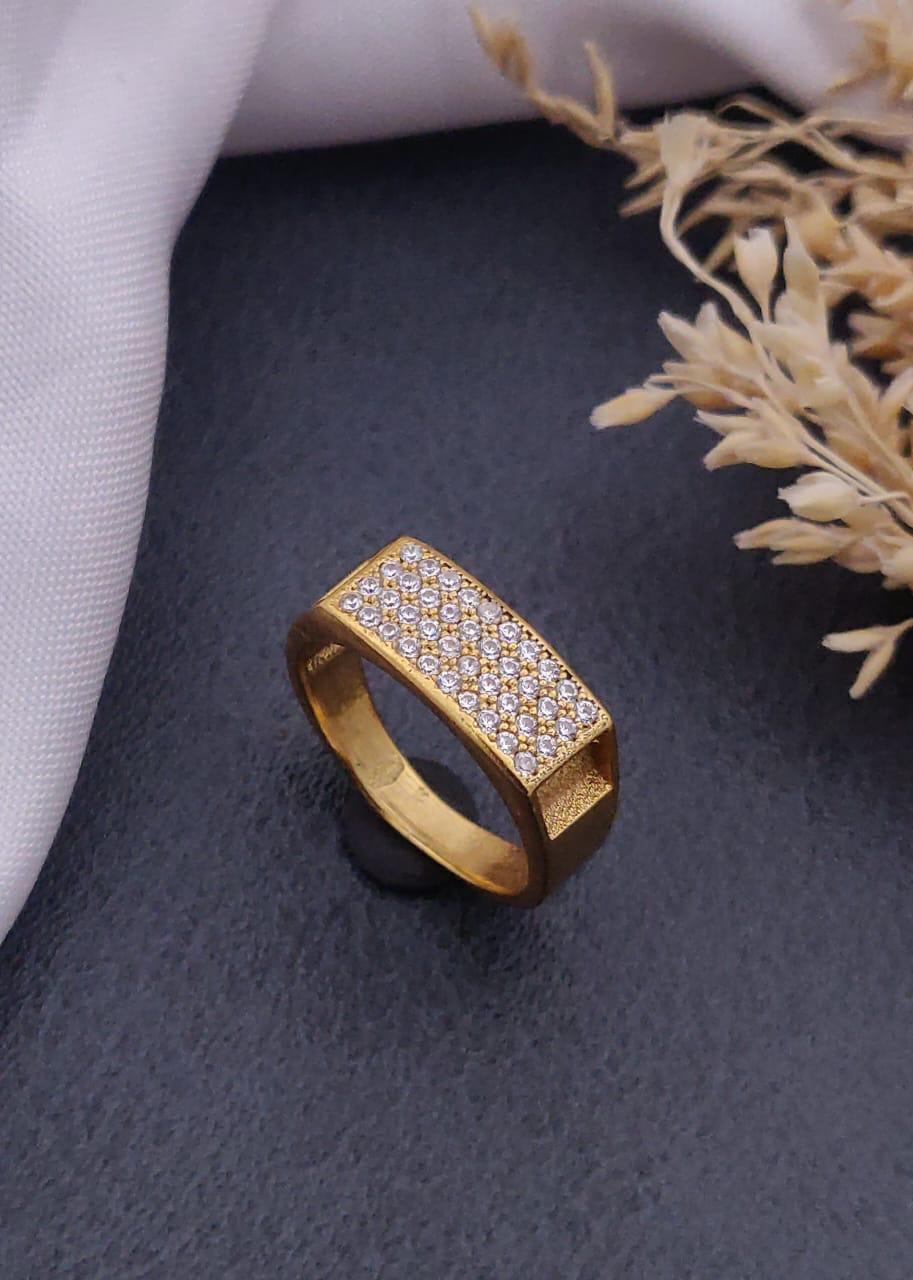 1 Gram Gold Forming Streamlined Design Superior Quality Ring-7