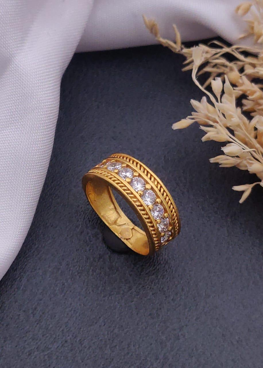 1 Gram Gold Forming Streamlined Design Superior Quality Ring-45