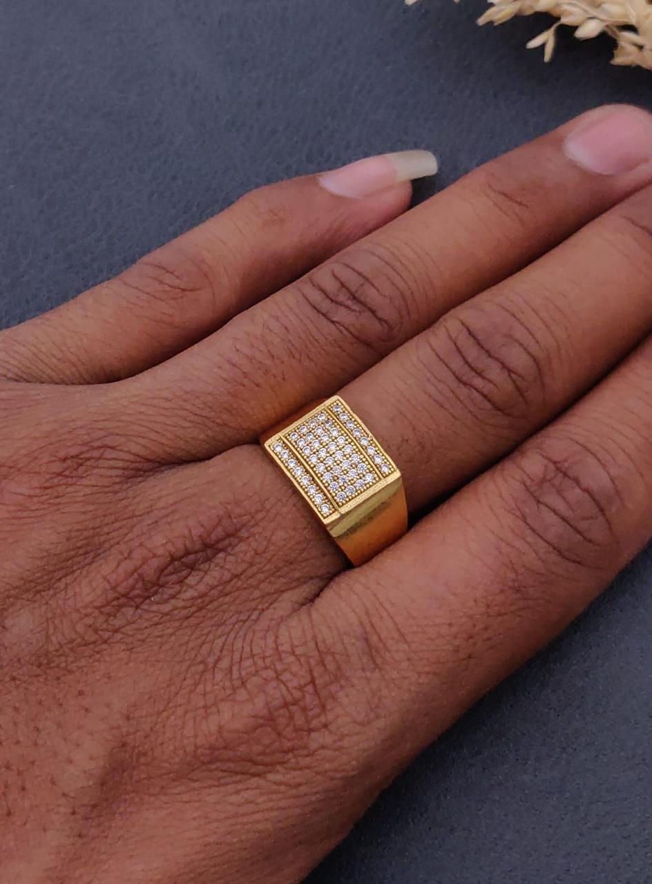 1 Gram Gold Forming Streamlined Design Superior Quality Ring-4