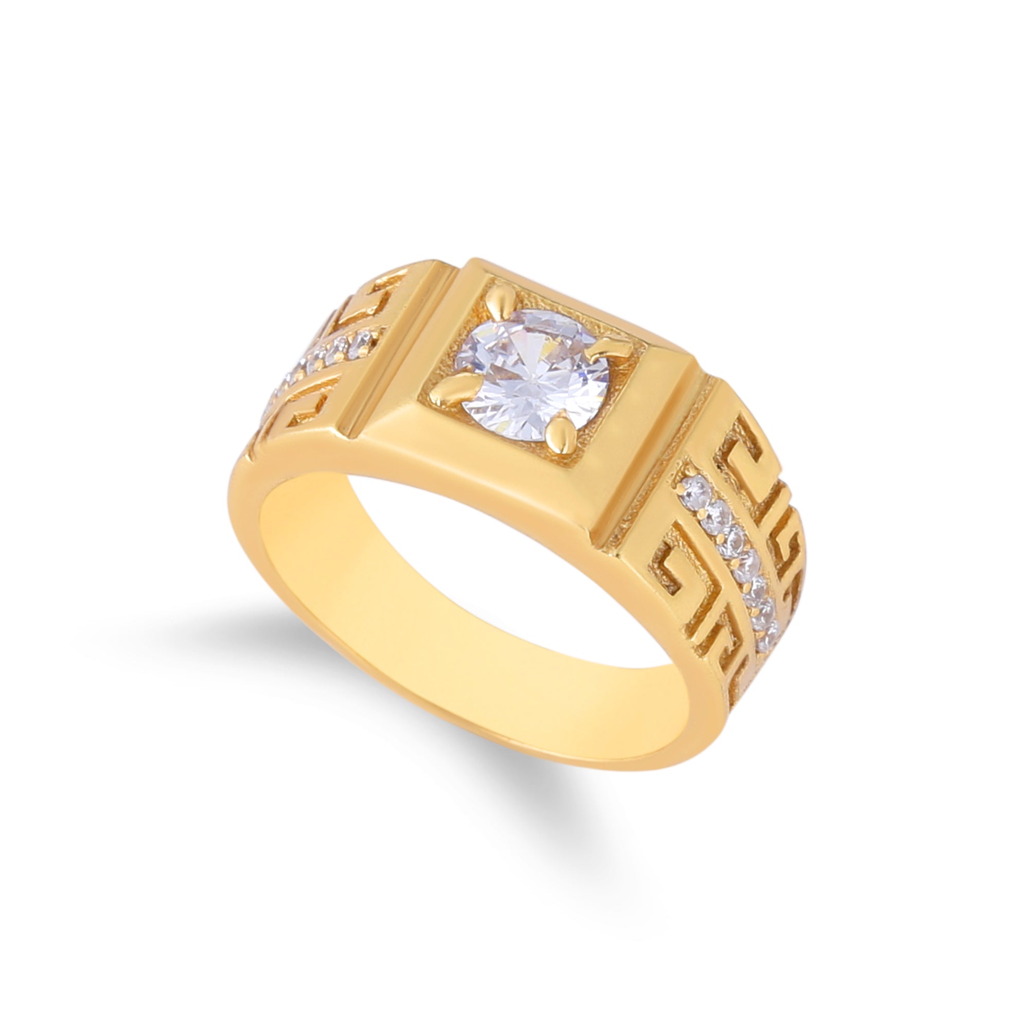 1 Gram Gold Forming Streamlined Design Superior Quality Ring-58