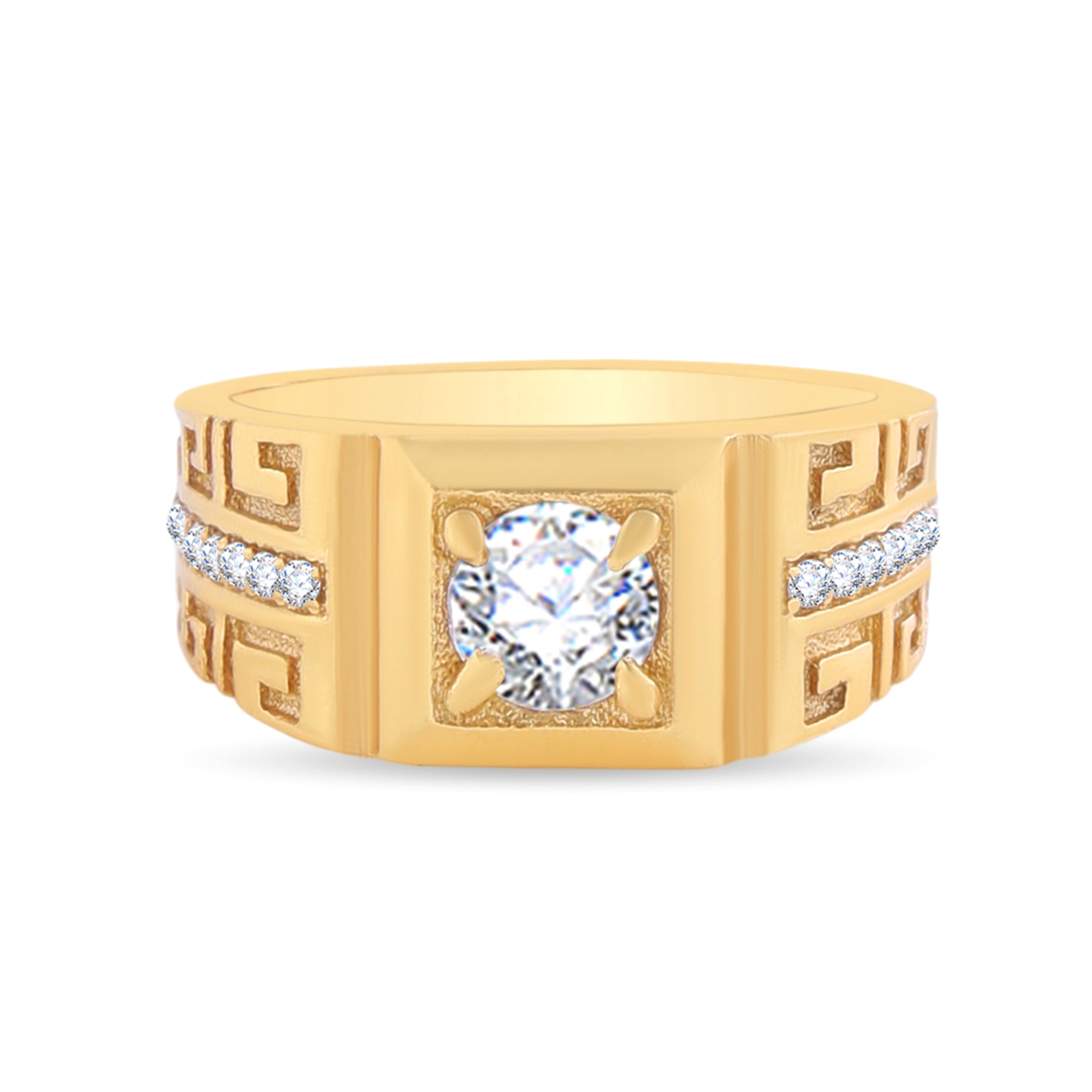 1 Gram Gold Forming Streamlined Design Superior Quality Ring-58