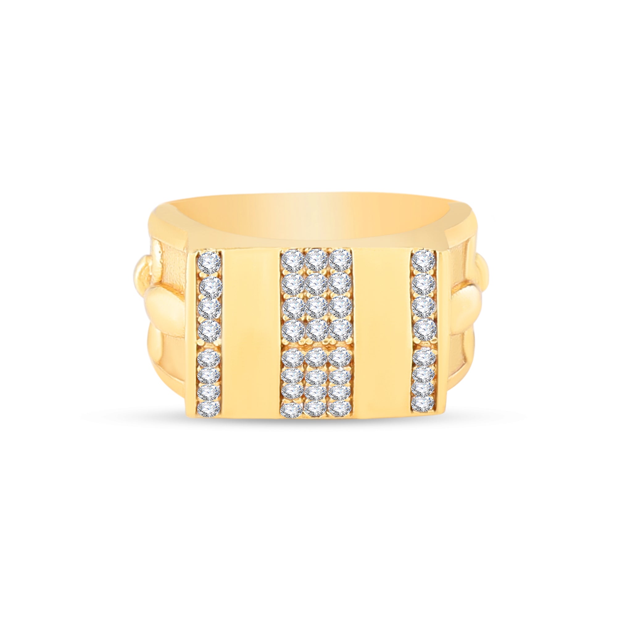 1 Gram Gold Forming Streamlined Design Superior Quality Ring-62