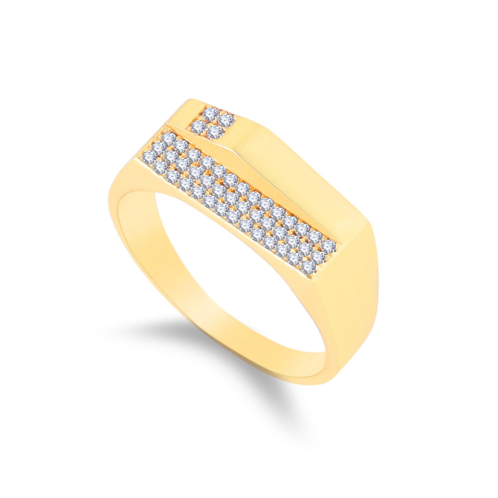 1 Gram Gold Forming Streamlined Design Superior Quality Ring-63