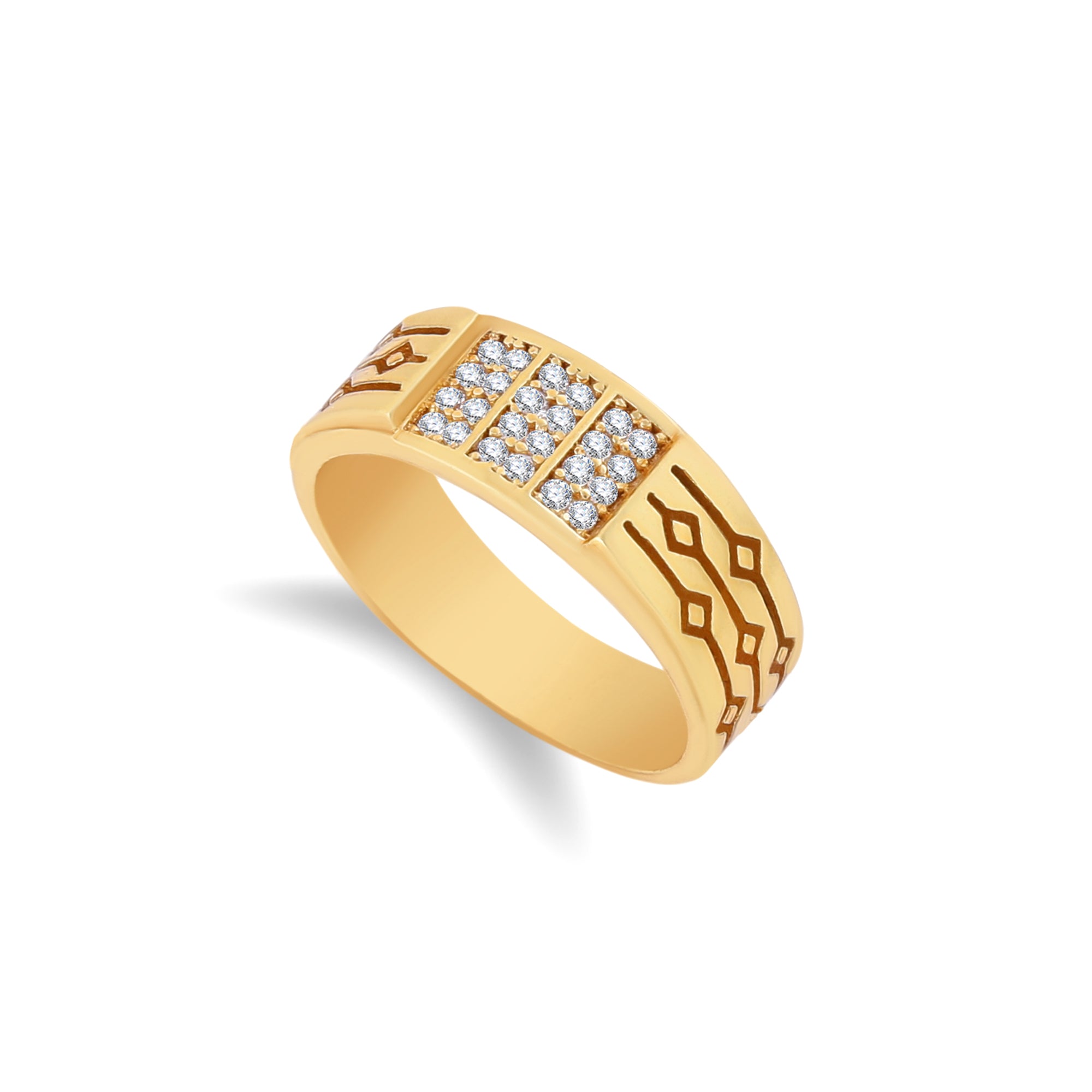 1 Gram Gold Forming Streamlined Design Superior Quality Ring-68