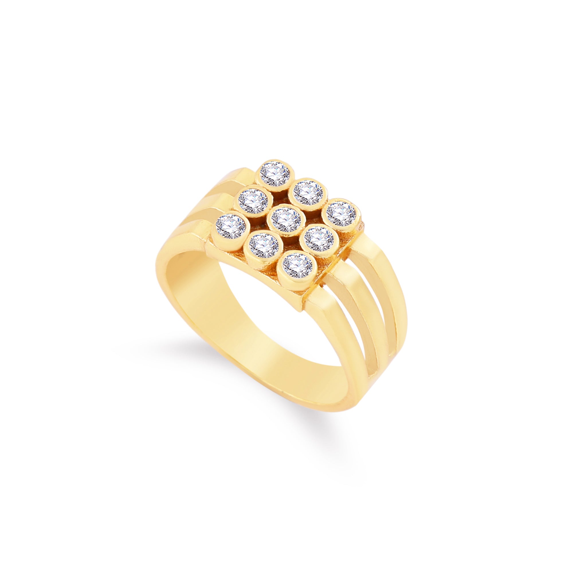 1 Gram Gold Forming Streamlined Design Superior Quality Ring-65