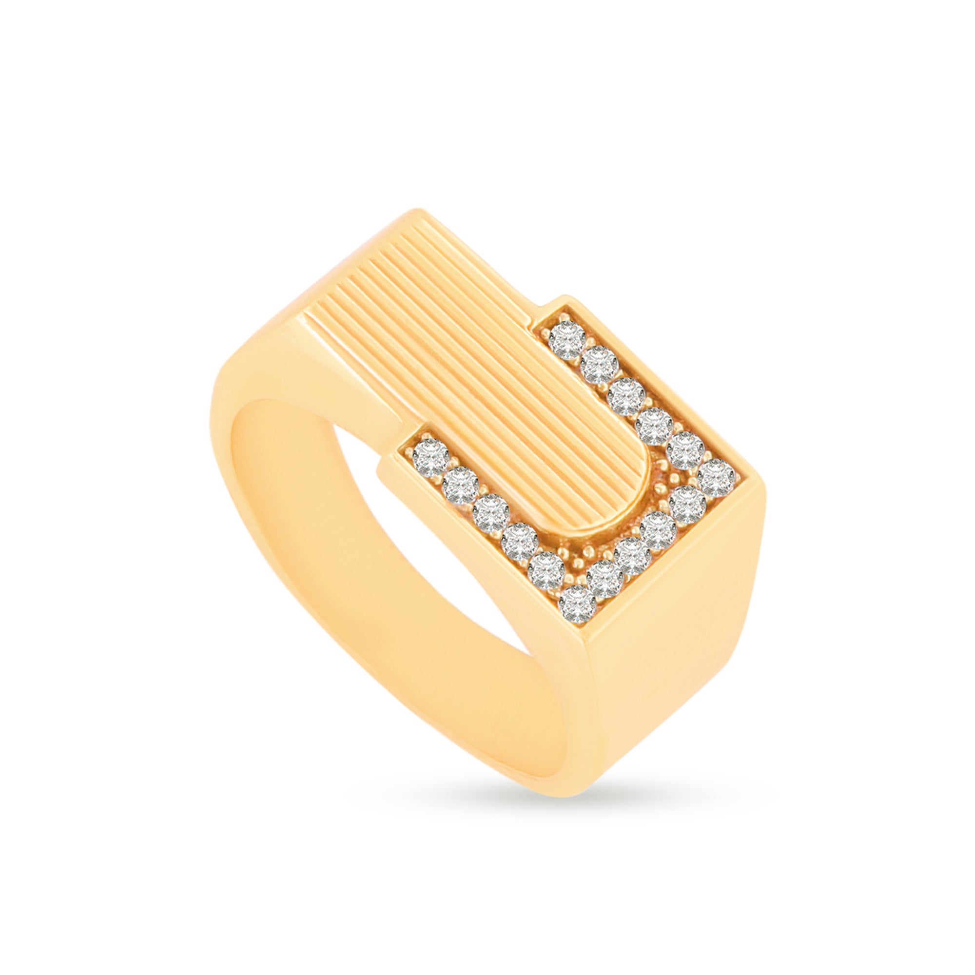 1 Gram Gold Forming Streamlined Design Superior Quality Ring-64