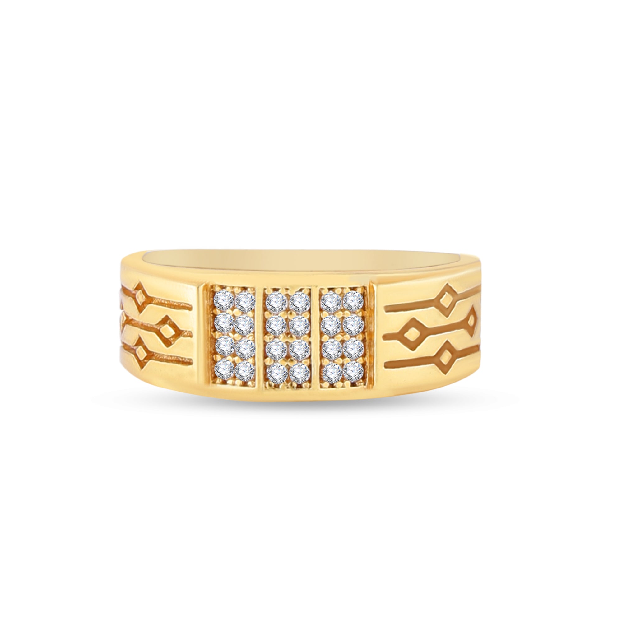 1 Gram Gold Forming Streamlined Design Superior Quality Ring-68