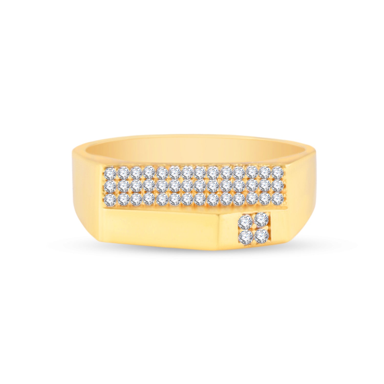 1 Gram Gold Forming Streamlined Design Superior Quality Ring-63