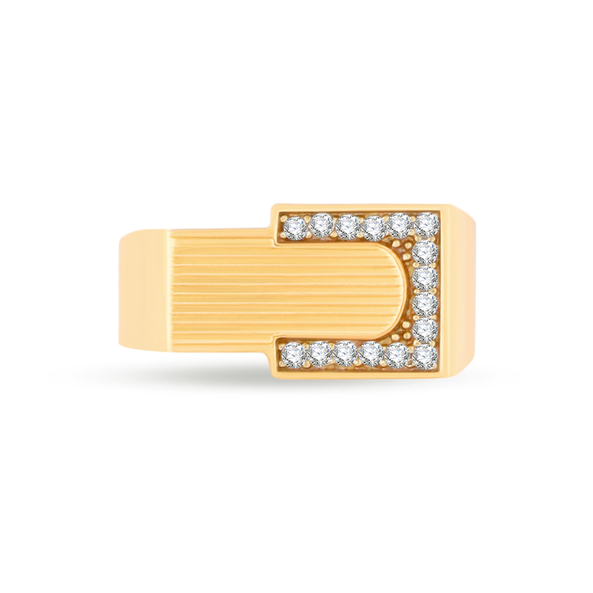 1 Gram Gold Forming Streamlined Design Superior Quality Ring-64