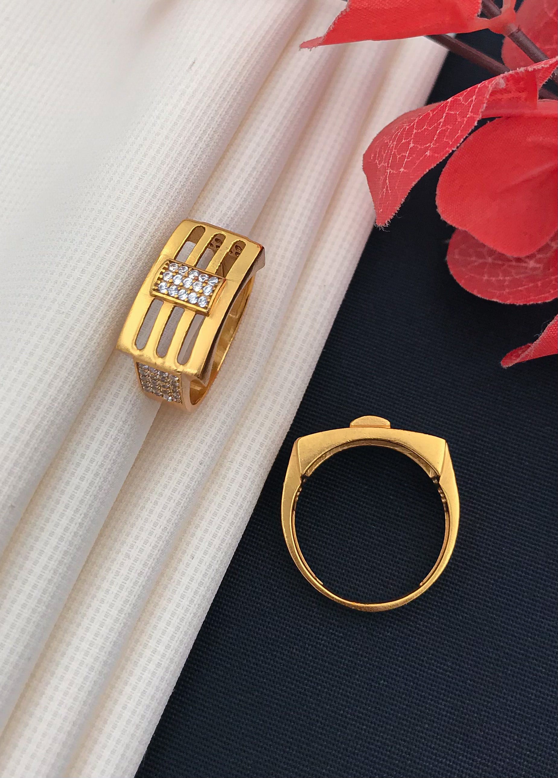 1 Gram Gold Forming Streamlined Design Superior Quality Ring-79