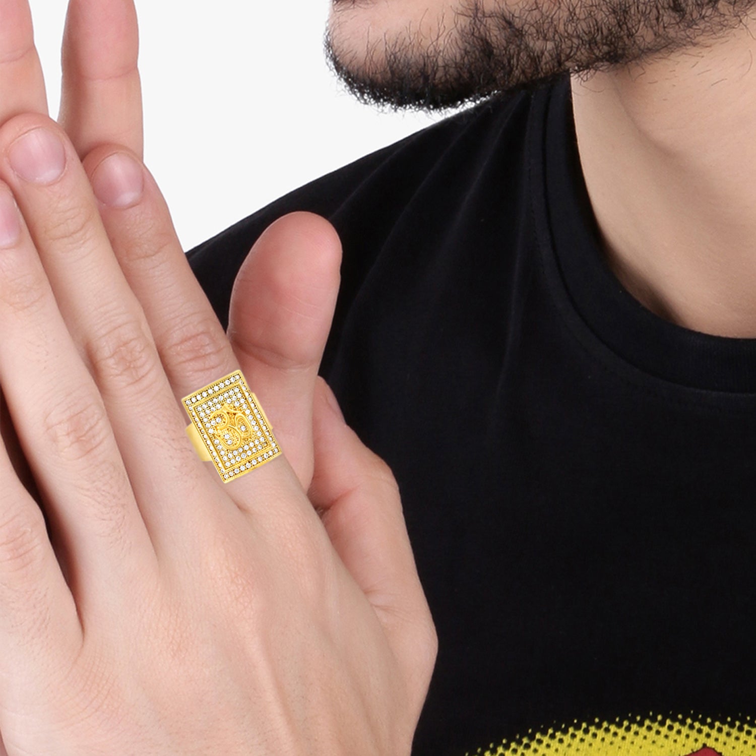 1 Gram Gold Forming OM Design Superior Quality Ring