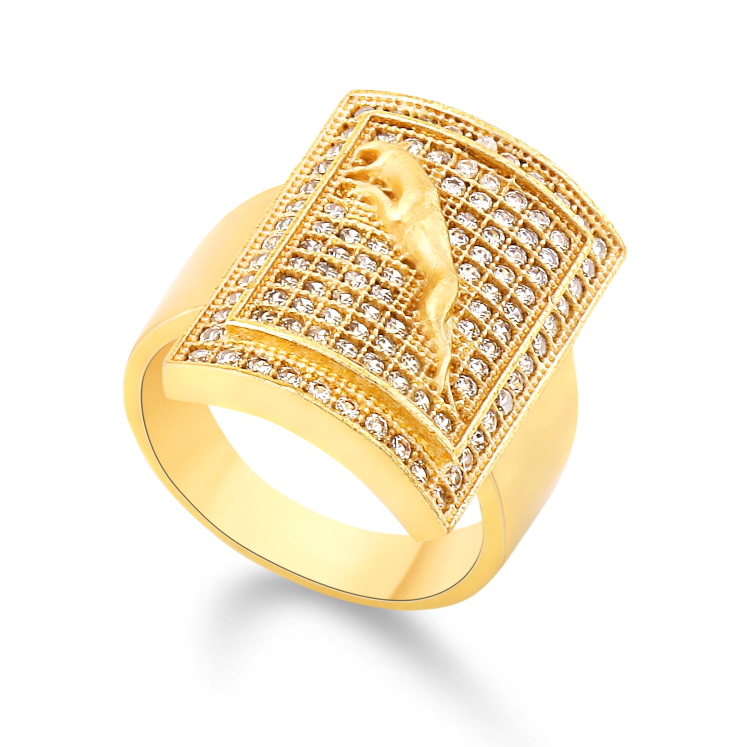 1 Gram Gold Forming Jaguar Design Superior Quality Ring