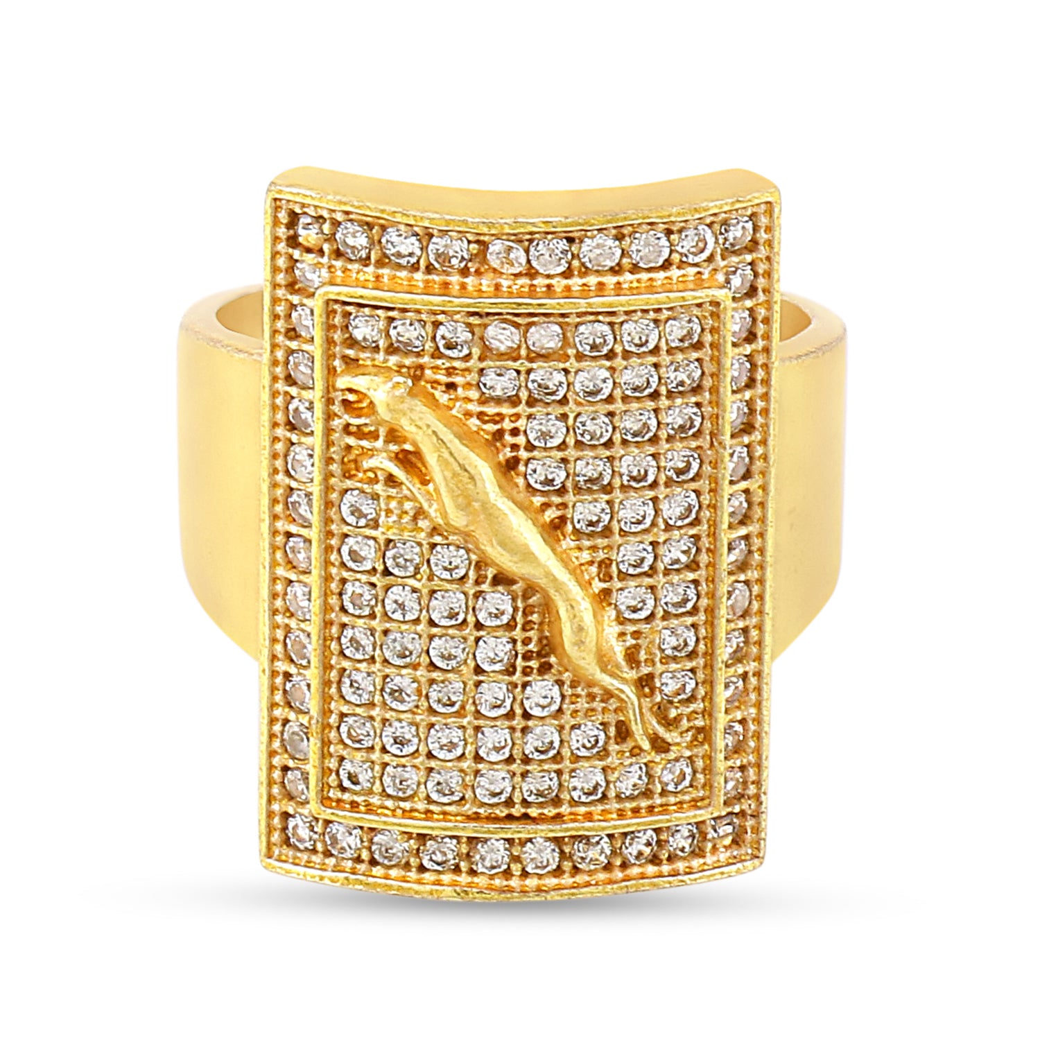 1 Gram Gold Forming Jaguar Design Superior Quality Ring