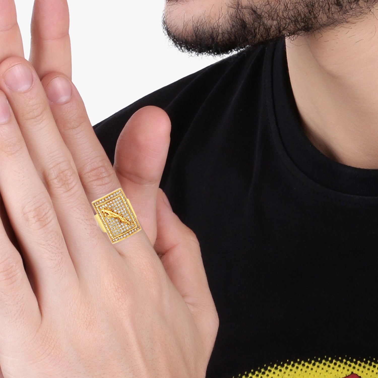 1 Gram Gold Forming Jaguar Design Superior Quality Ring