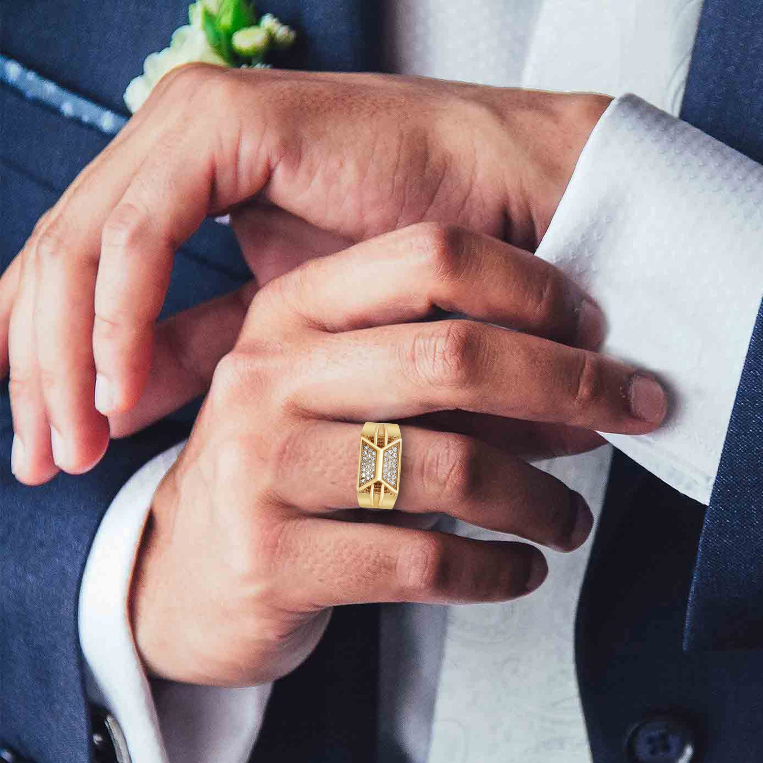 1 Gram Gold Forming Streamlined Design Superior Quality Ring-30