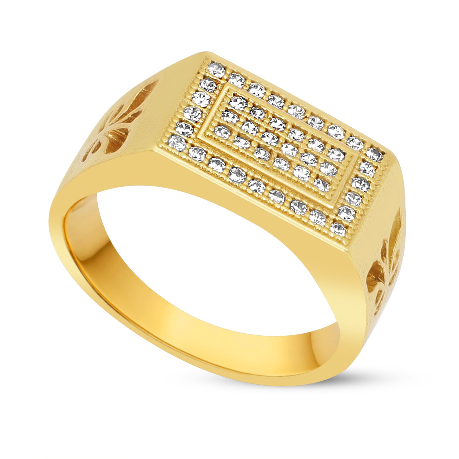 1 Gram Gold Forming Streamlined Design Superior Quality Ring-44