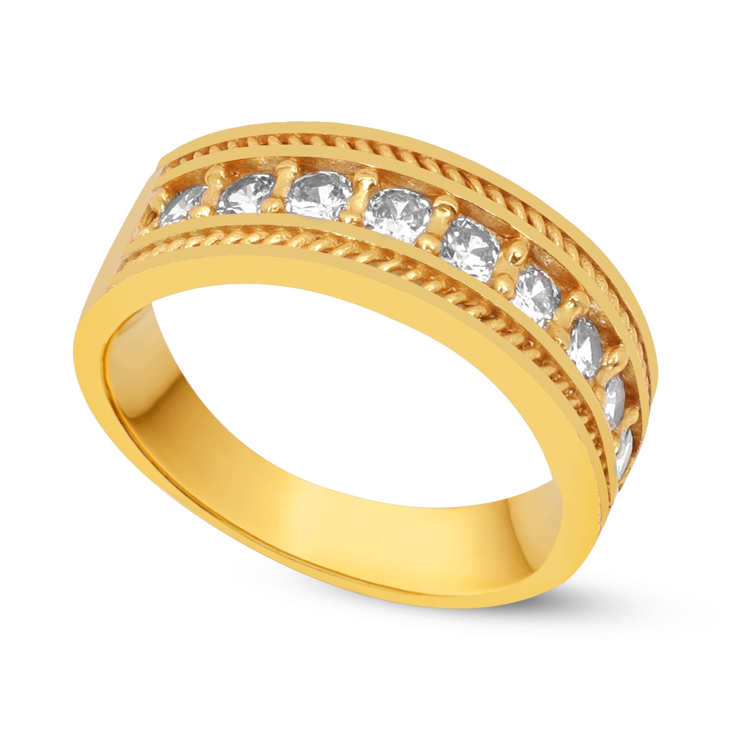 1 Gram Gold Forming Streamlined Design Superior Quality Ring-45