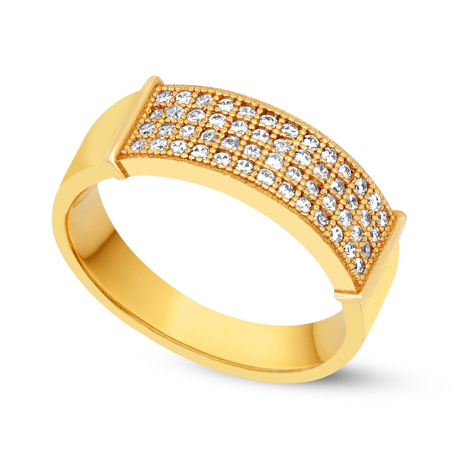 1 Gram Gold Forming Streamlined Design Superior Quality Ring-50